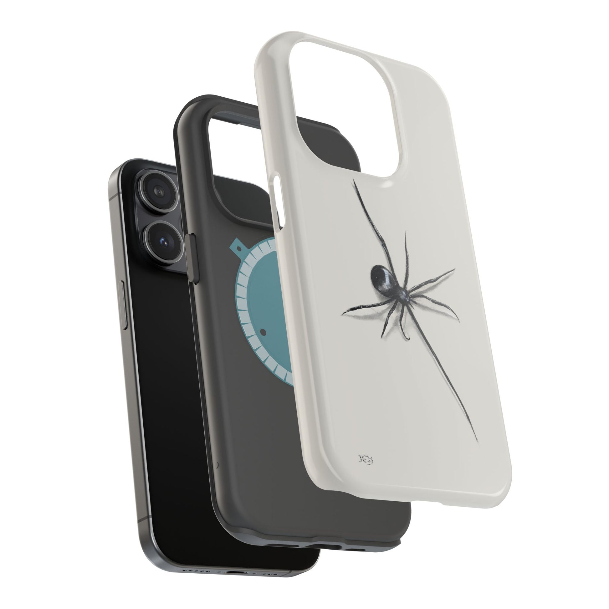 "ICY" Spider Sketch Magnetic Impact-Resistant Phone Case