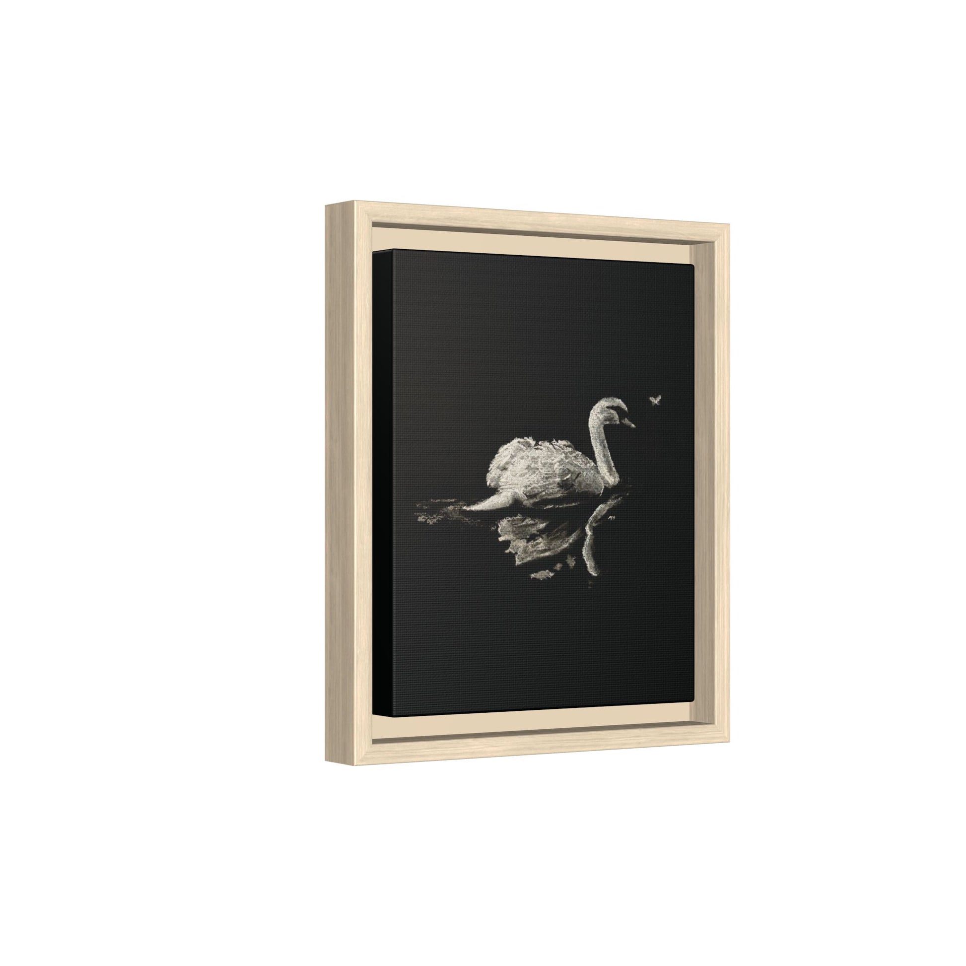 “Swan” Matte Canvas, Framed (Multi-color)