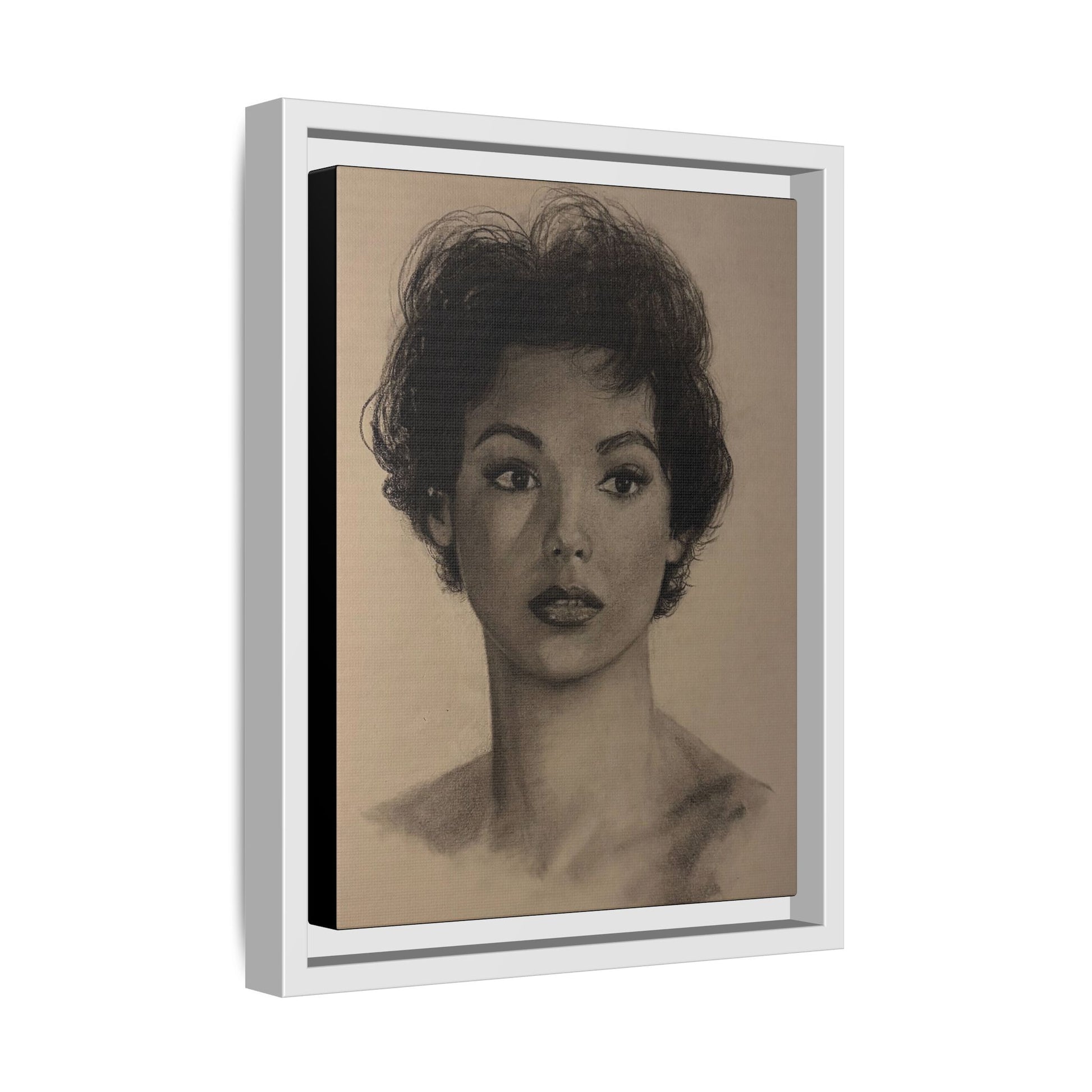“Still Gaze” Matte Canvas, Framed (Multi-color) PRINT