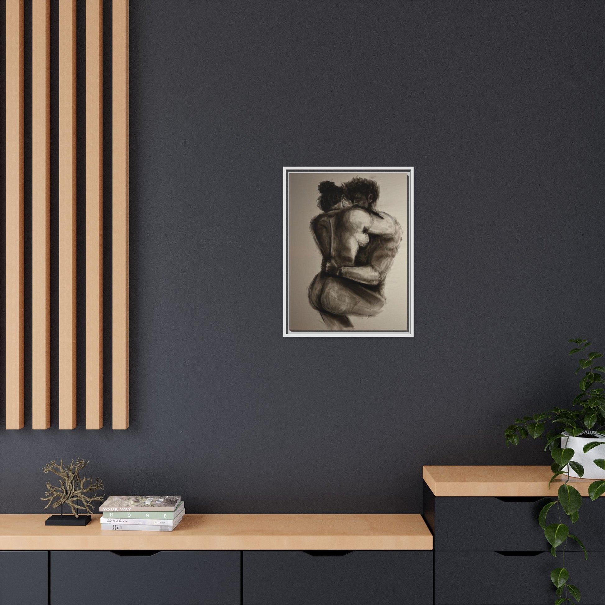 “LAST DAY ON EARTH” Matte Canvas, Framed (Multi-color)