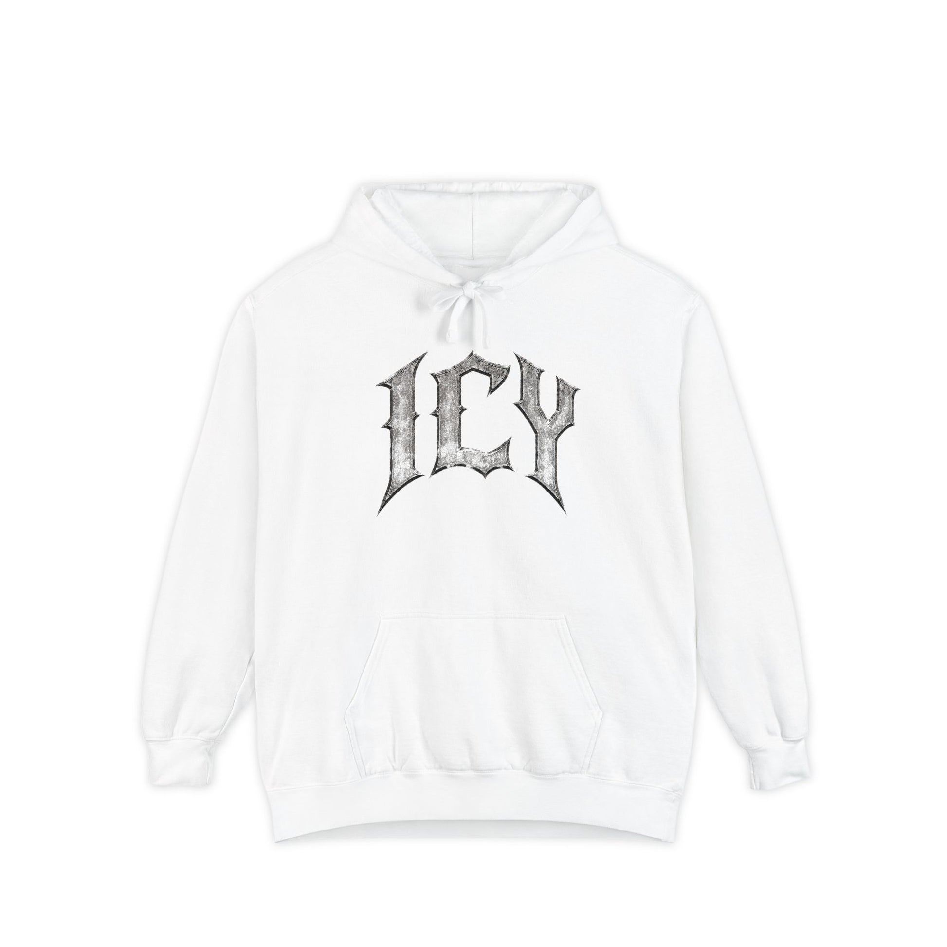 ICY Hoodie — Vintage Ice Text Pullover