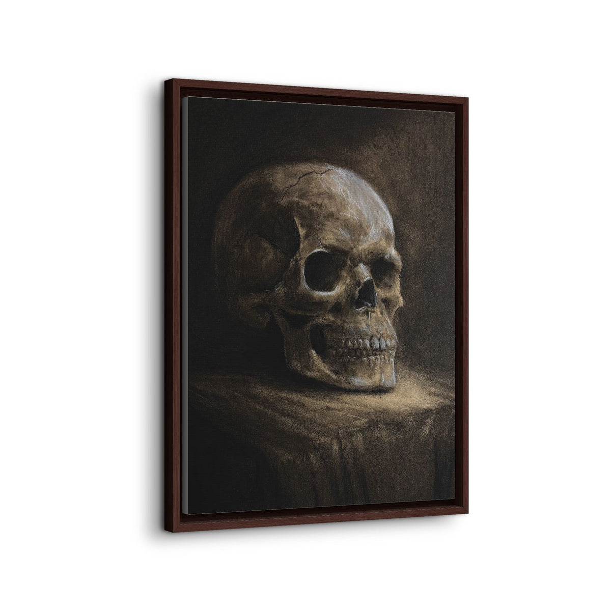 Framed Canvas Skull Portrait Wall Art