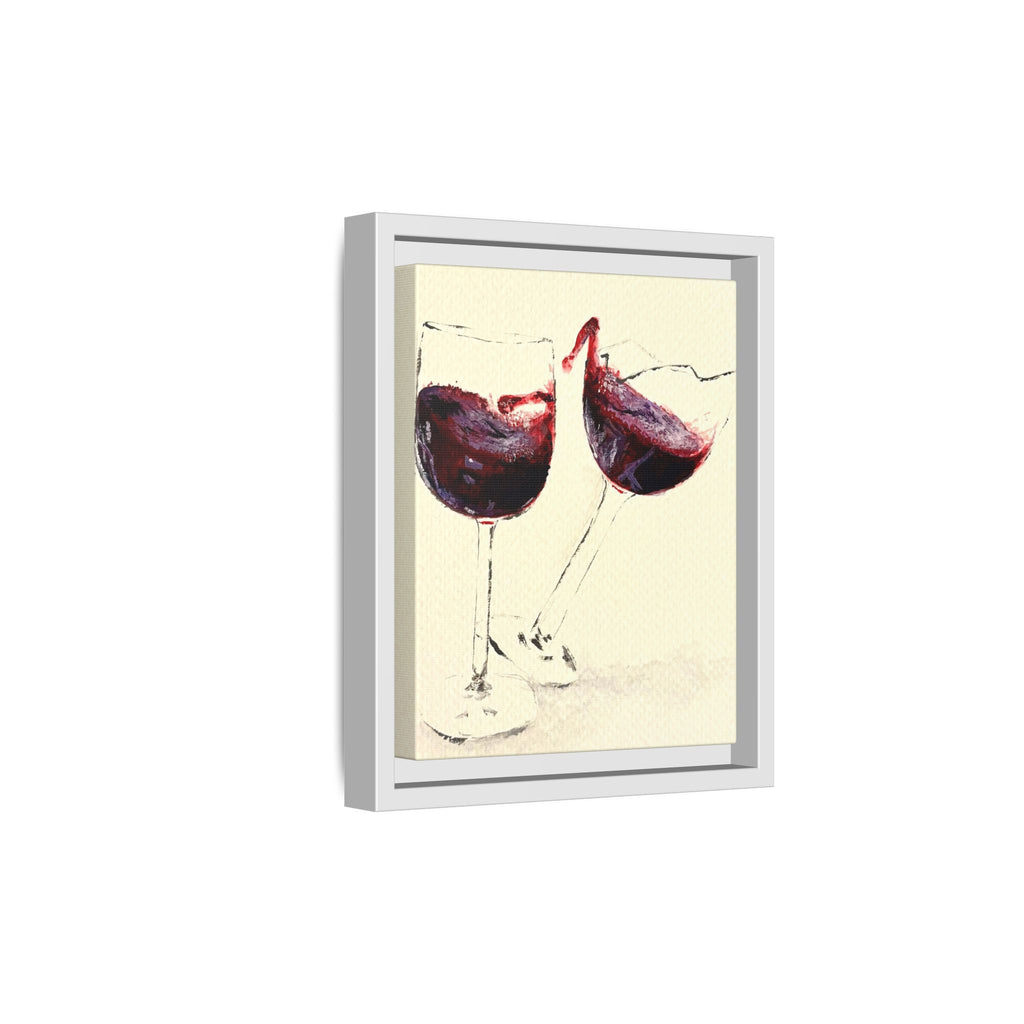 “Wine Glasses” Matte Canvas, Framed (Multi-color)