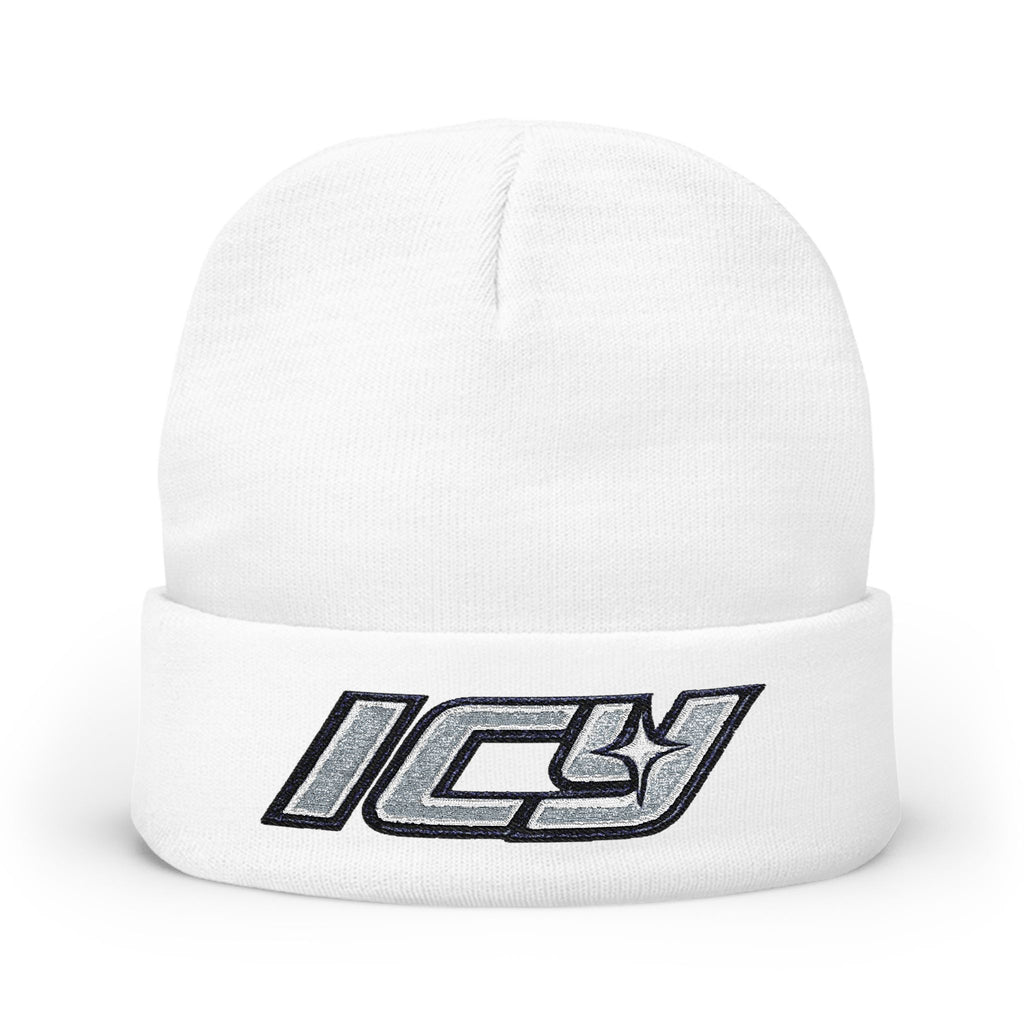 Embroidered "ICY" Knit Beanie Vol.2