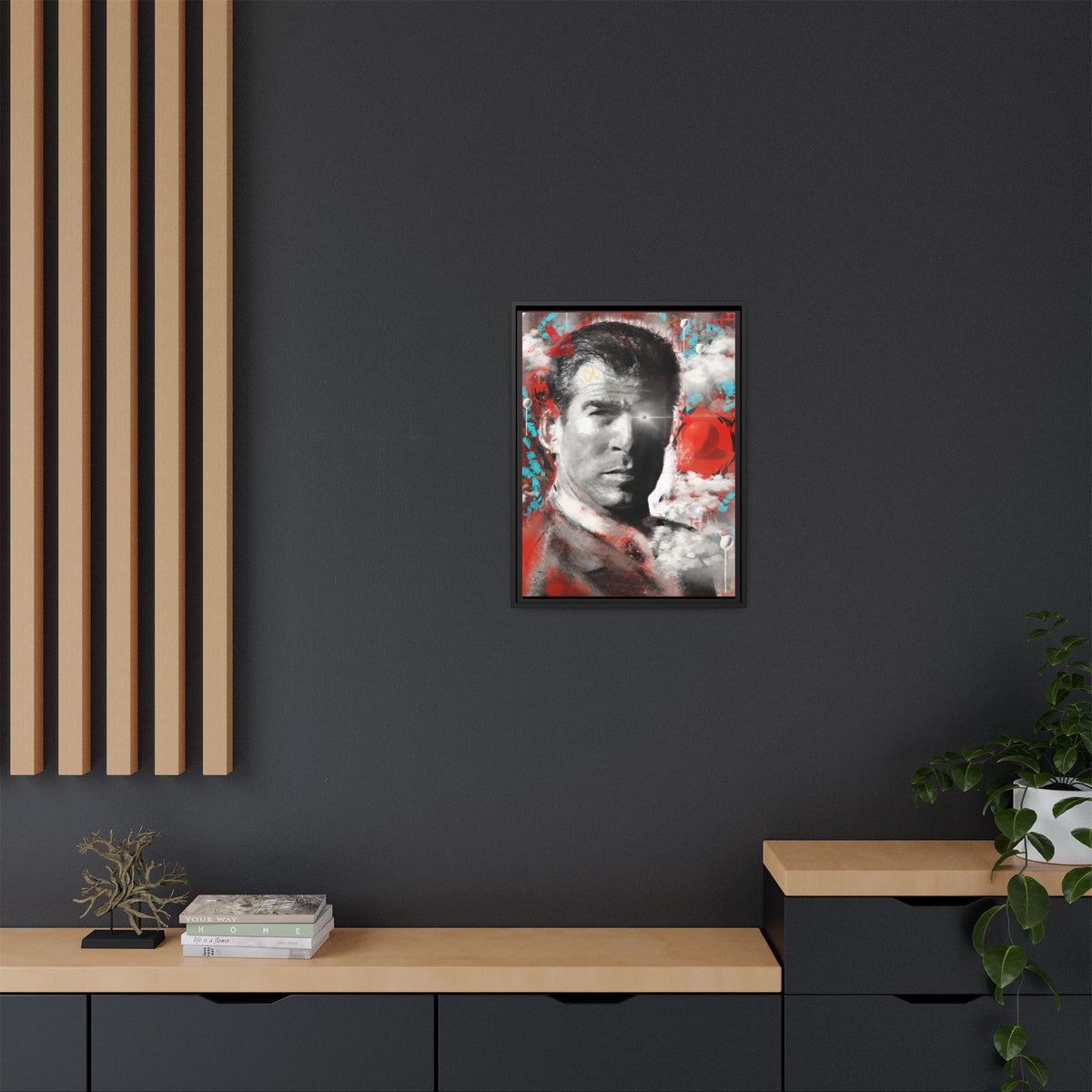 “James” Matte Canvas, Framed (Multi-color)