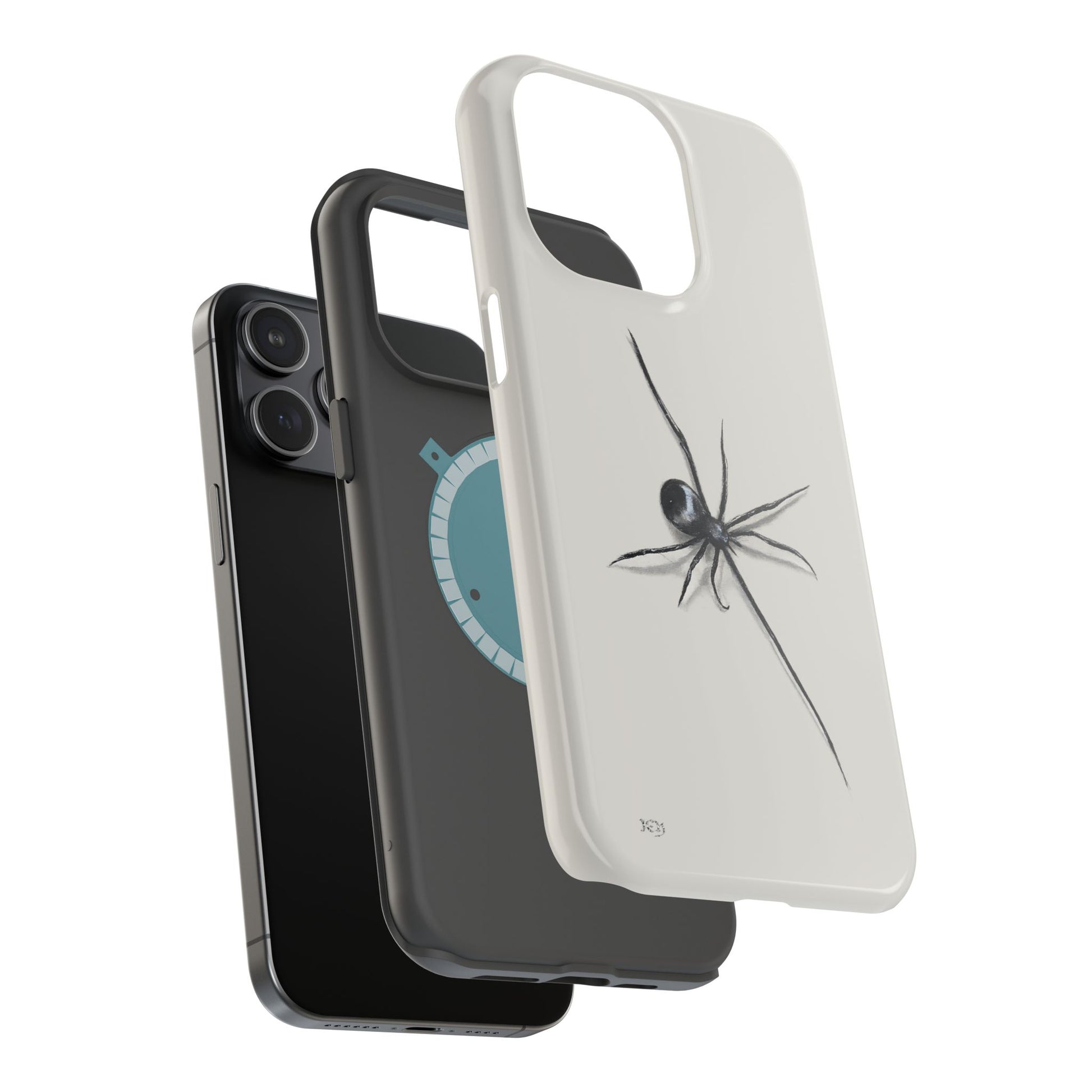 "ICY" Spider Sketch Magnetic Impact-Resistant Phone Case