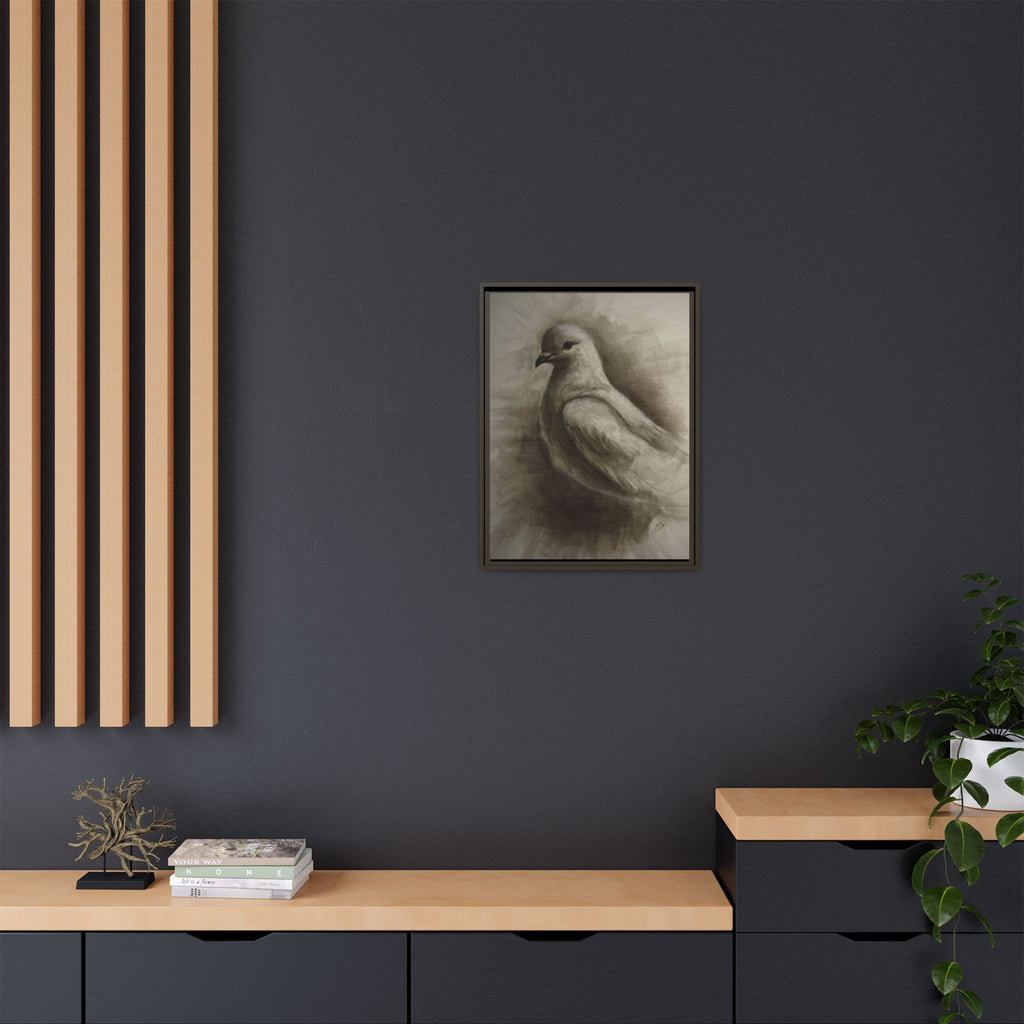 “Dove” Matte Canvas, Framed (Multi-color)