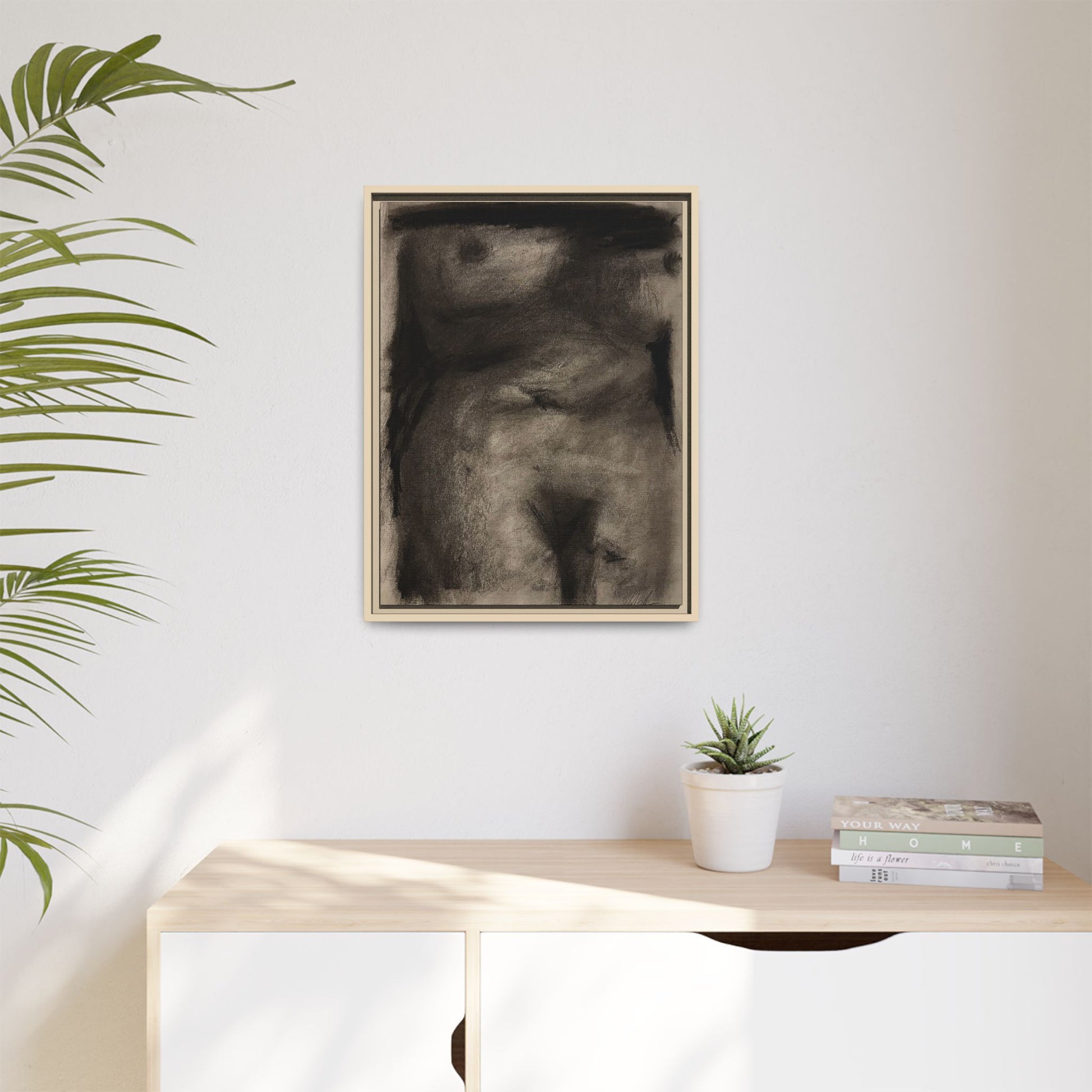 “The Price Of Intuition” Matte Canvas, Framed (Multi-color)