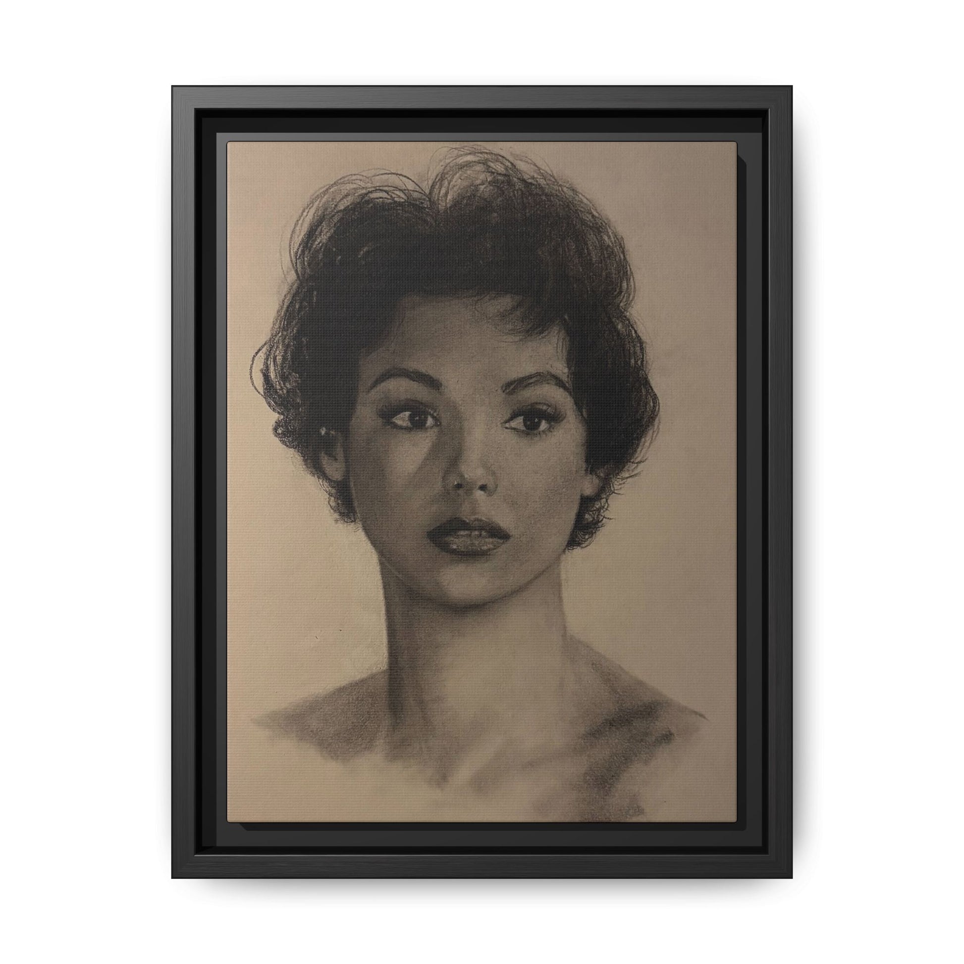 “Still Gaze” Matte Canvas, Framed (Multi-color) PRINT