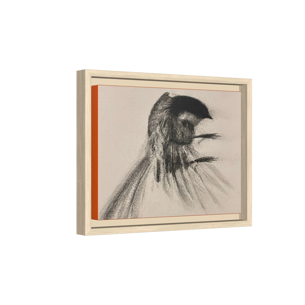 Bird #1 Matte Canvas, Framed (Multi-color)
