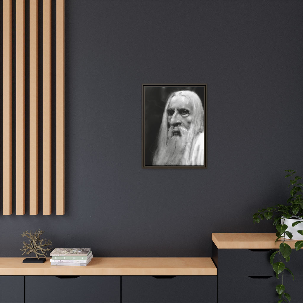 “white wizard” Matte Canvas, Framed (Multi-color)