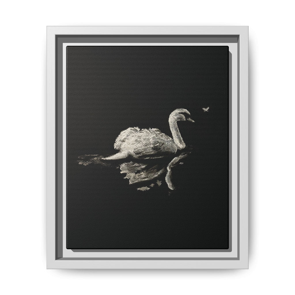 “Swan” Matte Canvas, Framed (Multi-color)