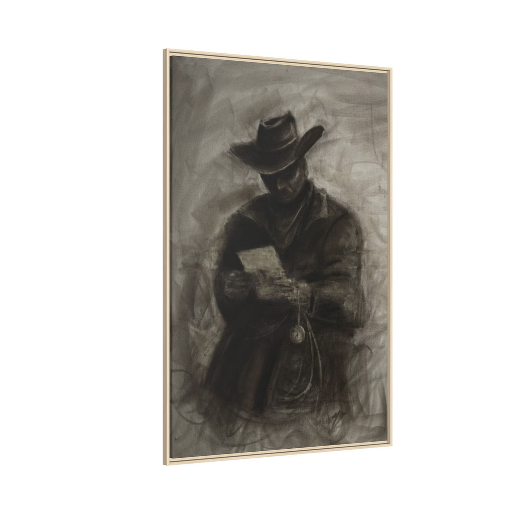 “Cowboy” Matte Canvas, Framed (Multi-color)