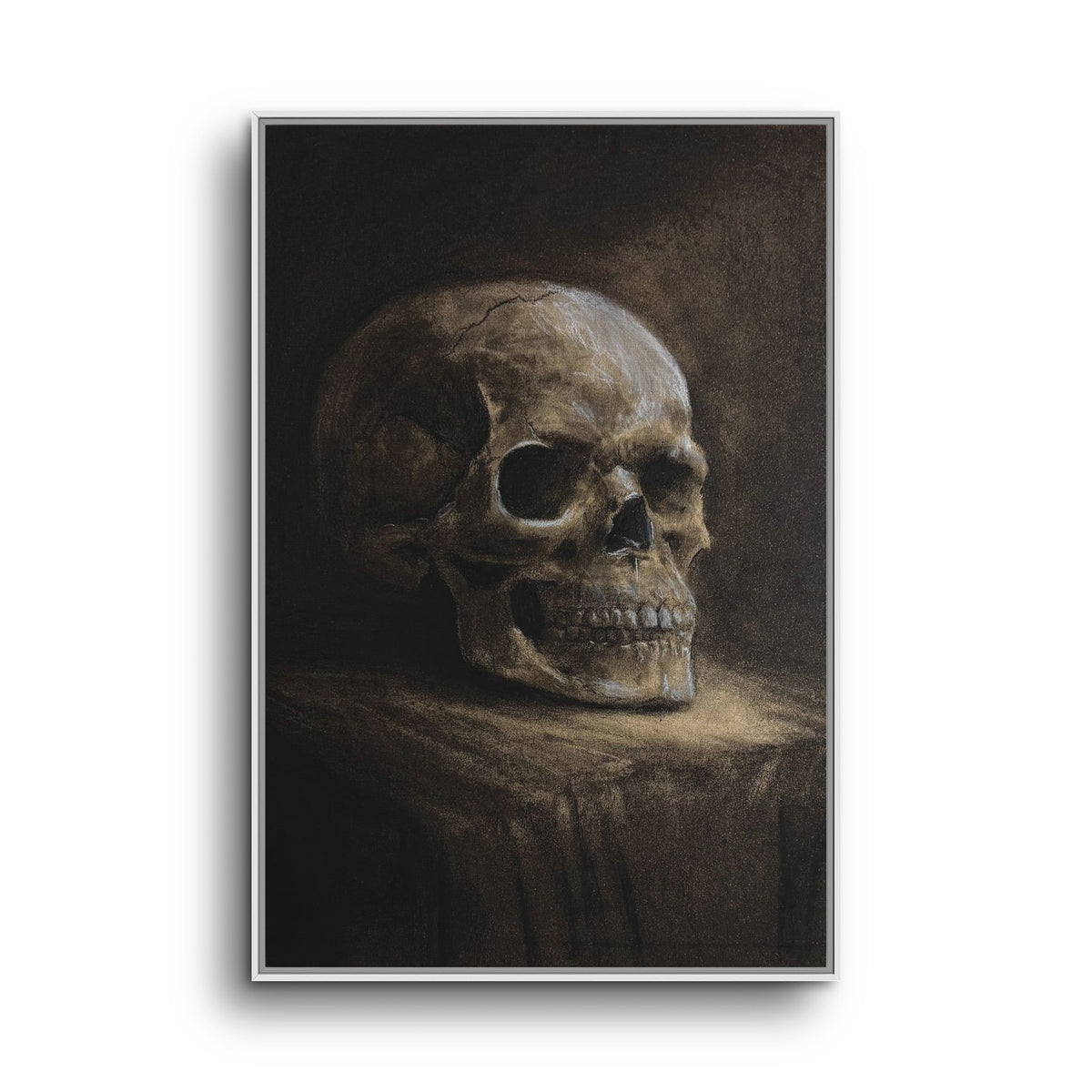 Framed Canvas Skull Portrait Wall Art