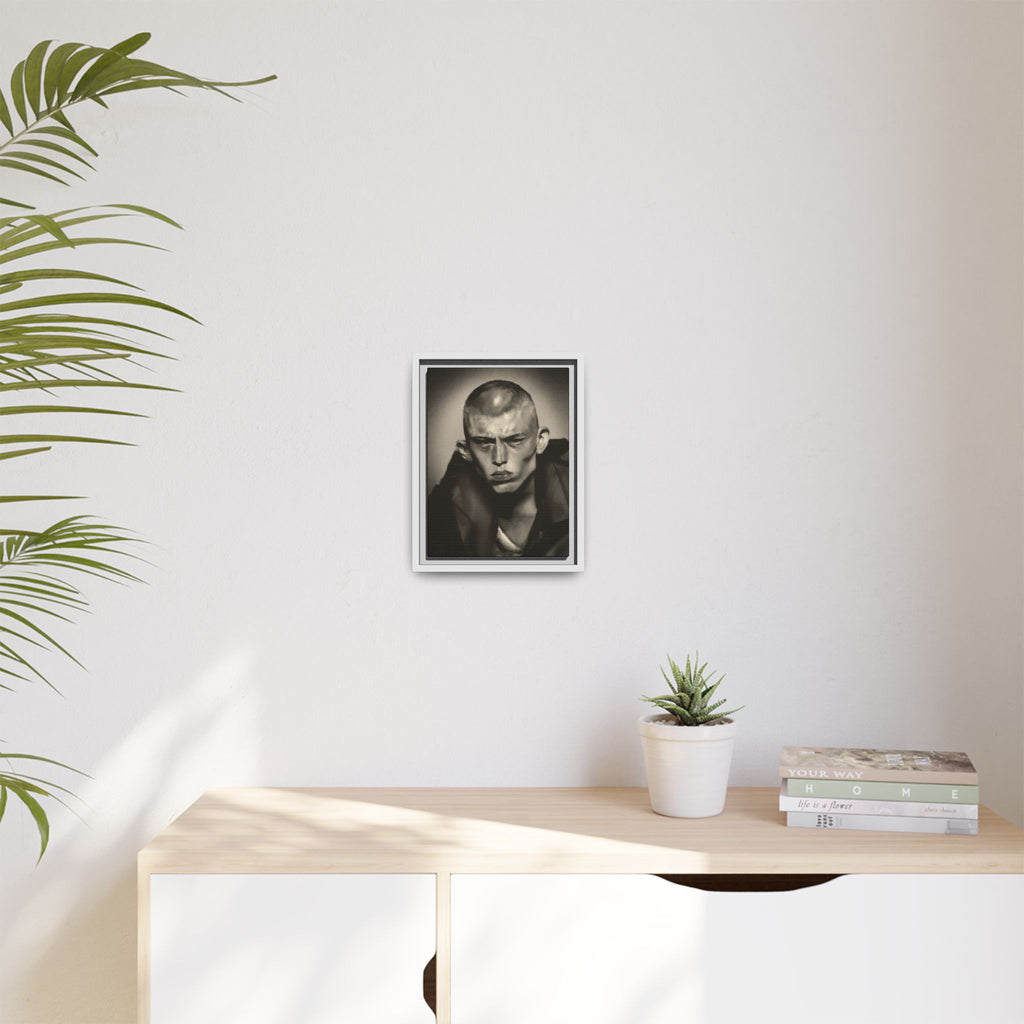“Buzz Cut” Matte Canvas, Framed (Multi-color)