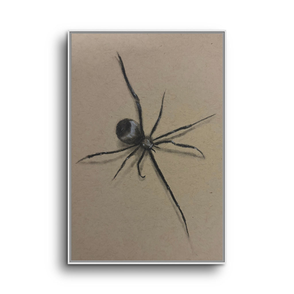 Framed Canvas Spider Wall Art