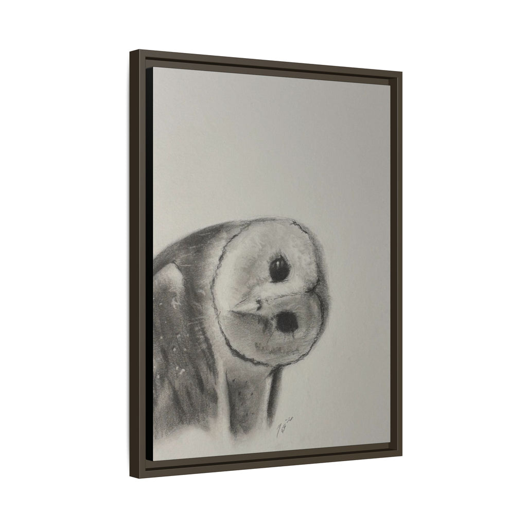 “Good Morning Owl” Matte Canvas, Framed (Multi-color)
