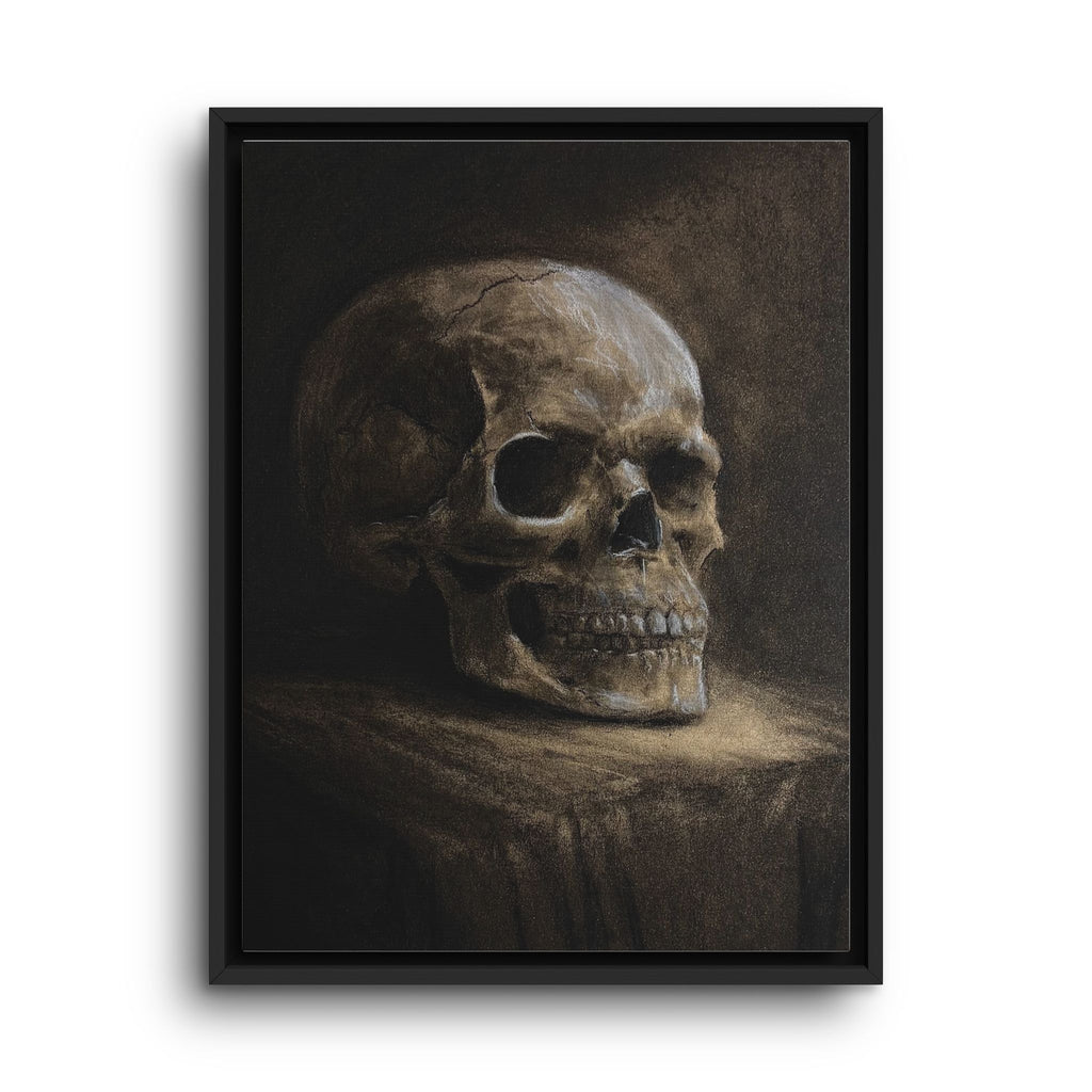 Framed Canvas Skull Portrait Wall Art