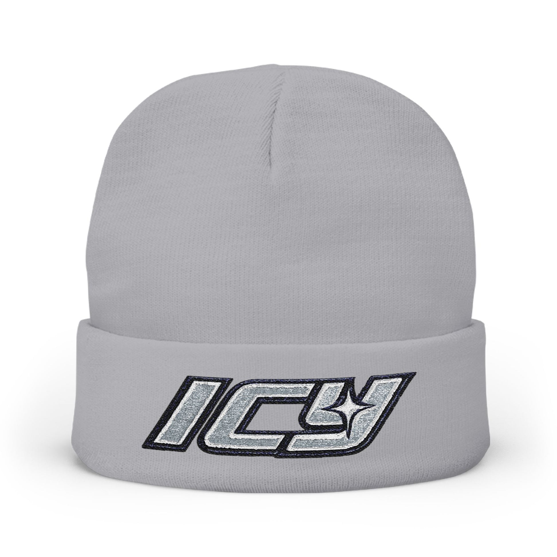 Embroidered "ICY" Knit Beanie Vol.2