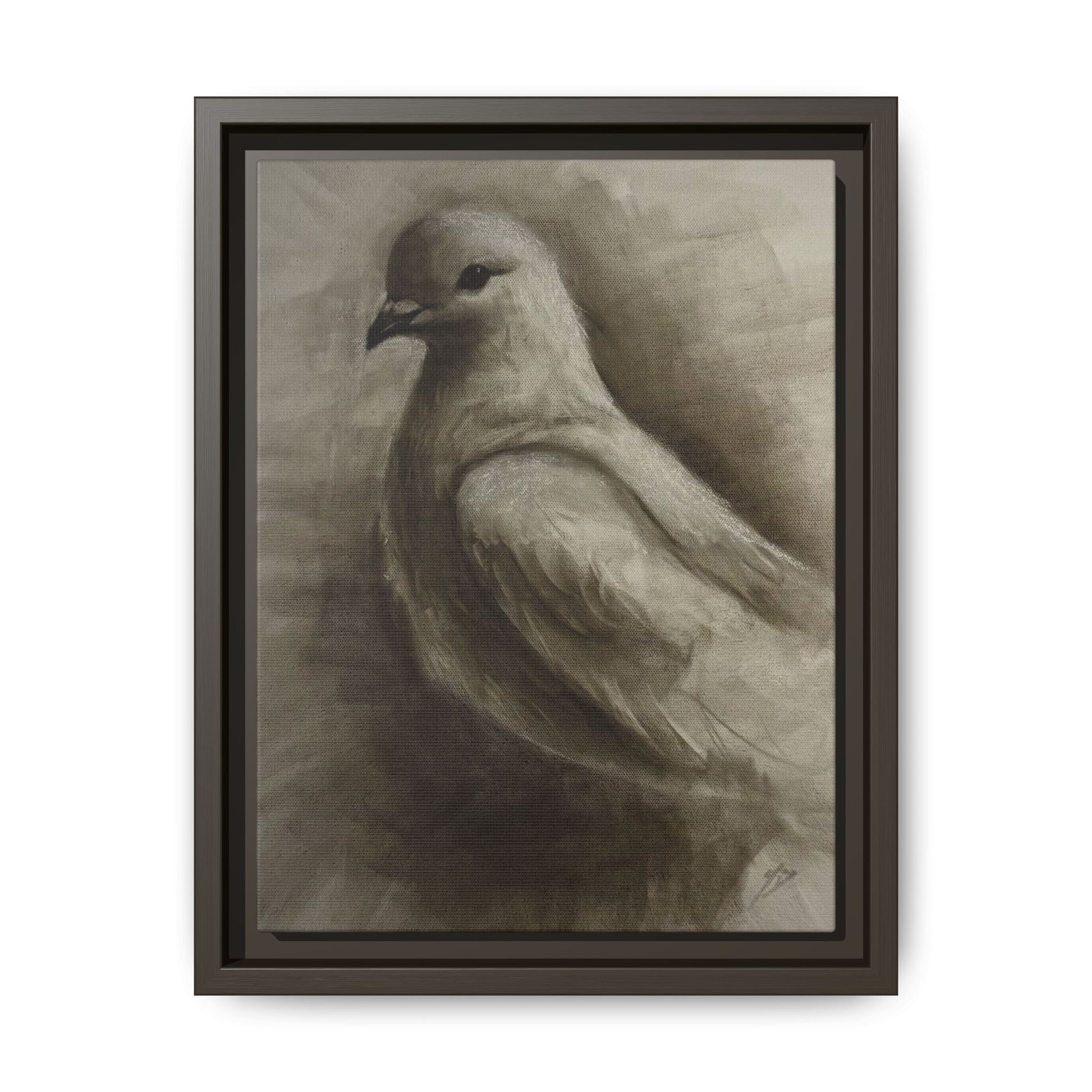 “Dove” Matte Canvas, Framed (Multi-color)