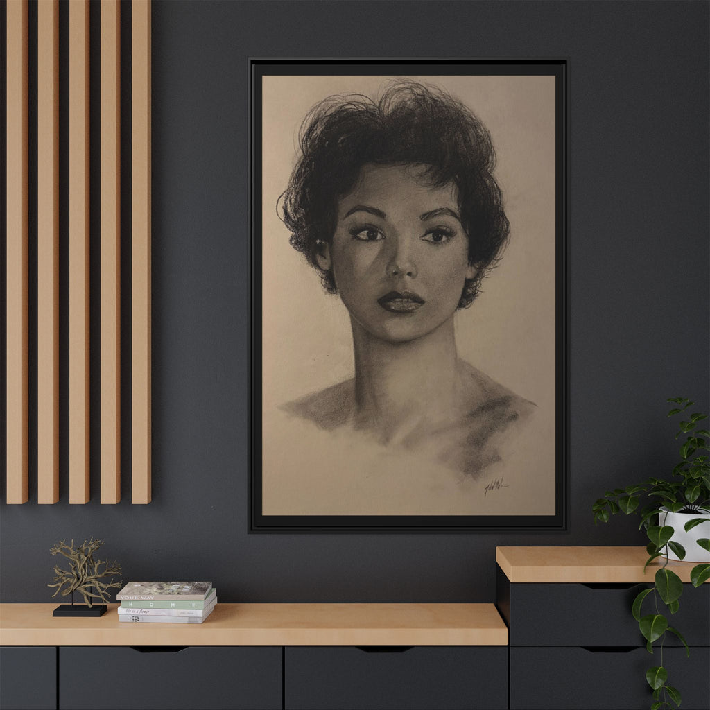 “Still Gaze” Matte Canvas, Framed (Multi-color) PRINT