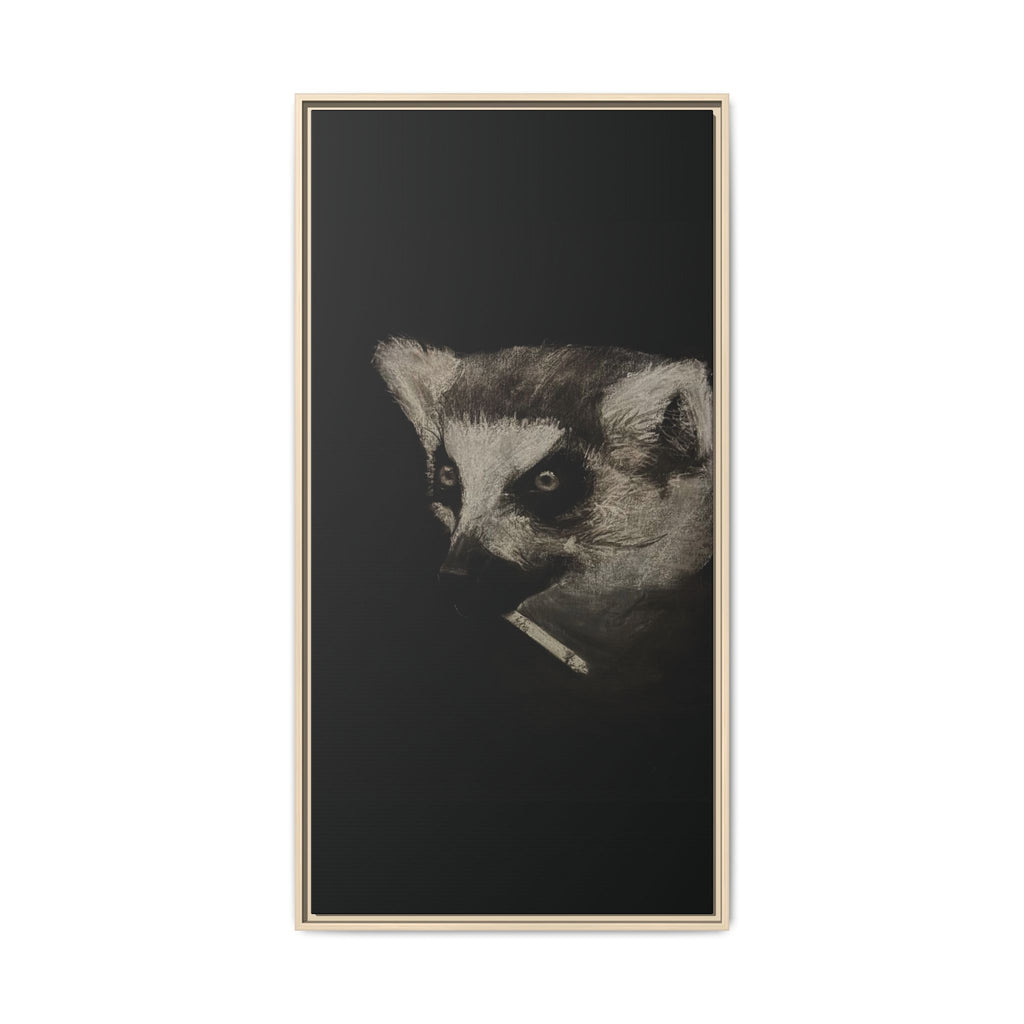 “Lemur” Matte Canvas, Framed (Multi-color)