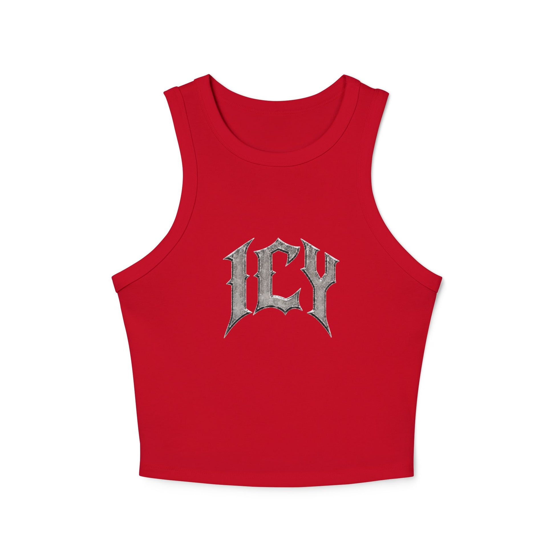 Icy Statue Crop Tank Top — Vintage Roman Racer Tank
