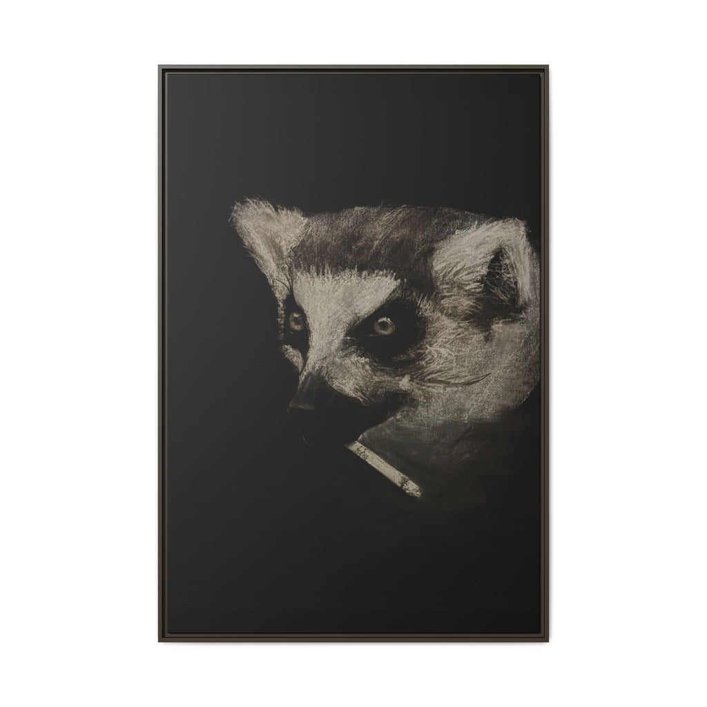 “Lemur” Matte Canvas, Framed (Multi-color)