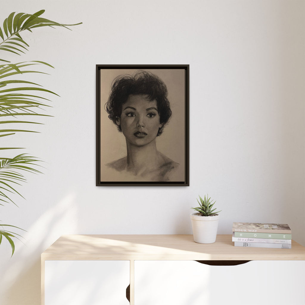 “Still Gaze” Matte Canvas, Framed (Multi-color) PRINT