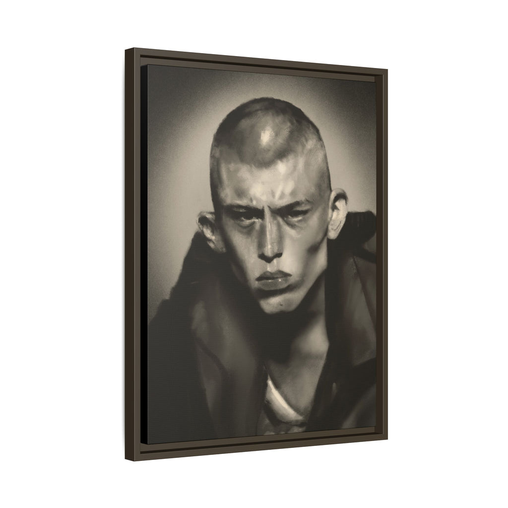 “Buzz Cut” Matte Canvas, Framed (Multi-color)