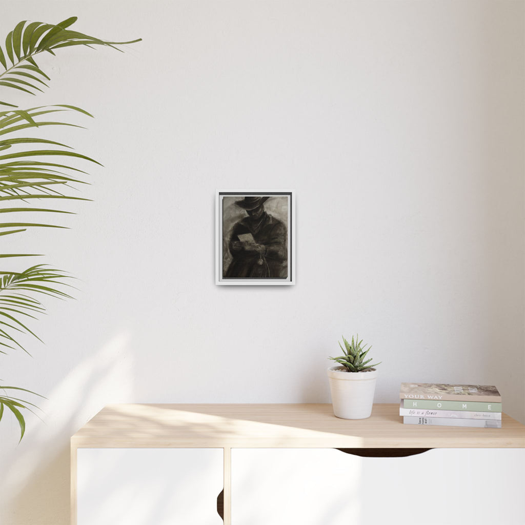 “Cowboy” Matte Canvas, Framed (Multi-color)