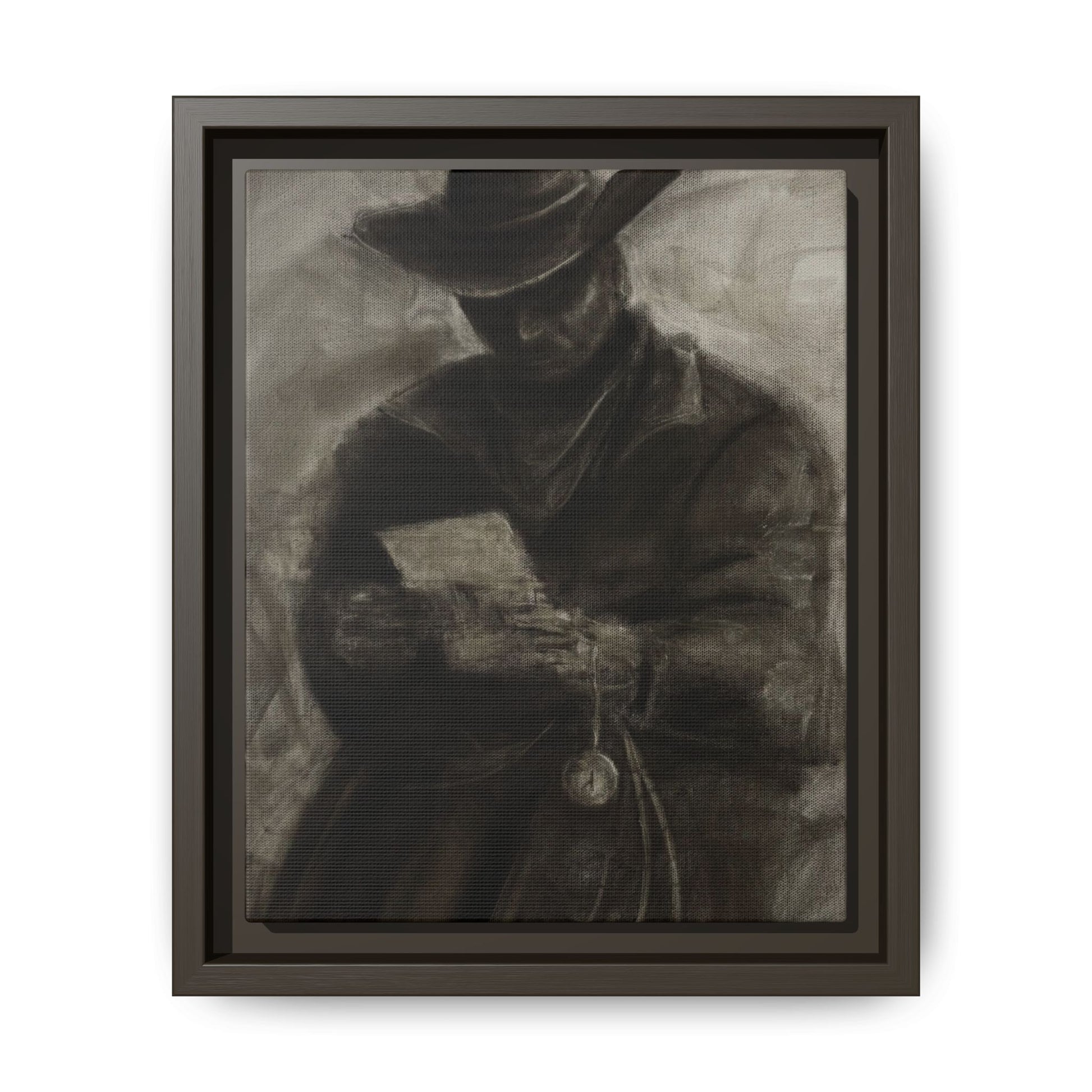 “Cowboy” Matte Canvas, Framed (Multi-color)