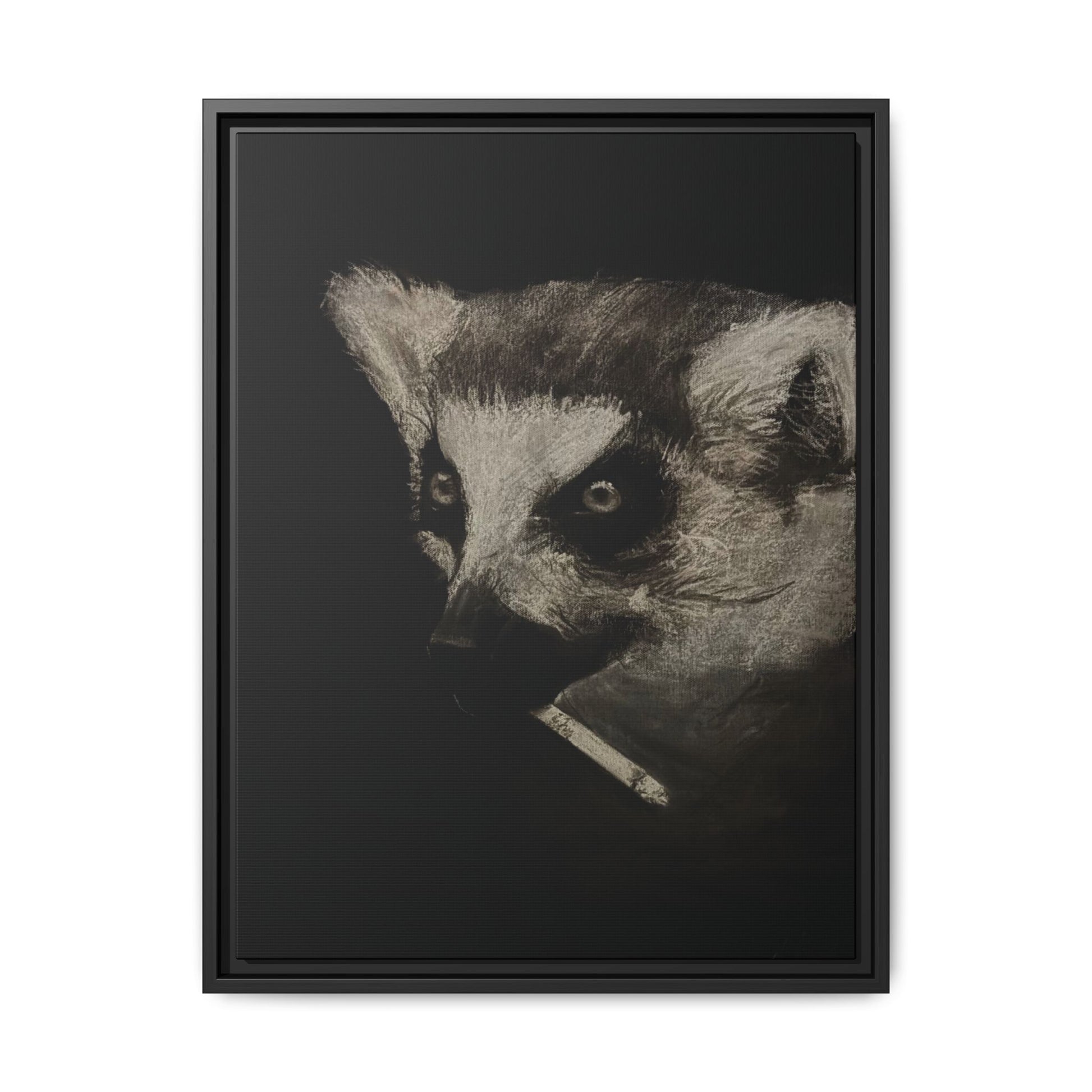 “Lemur” Matte Canvas, Framed (Multi-color)