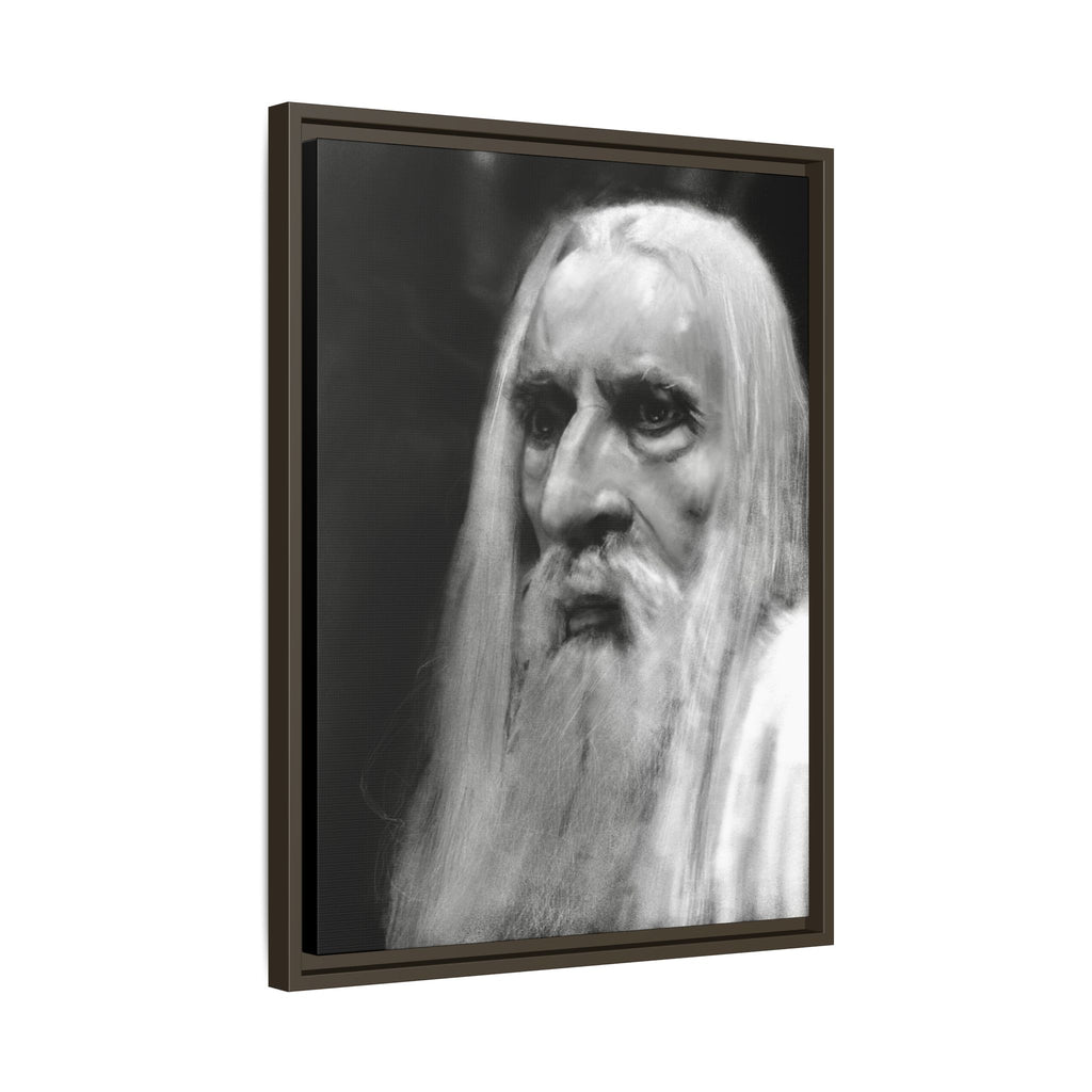 “white wizard” Matte Canvas, Framed (Multi-color)