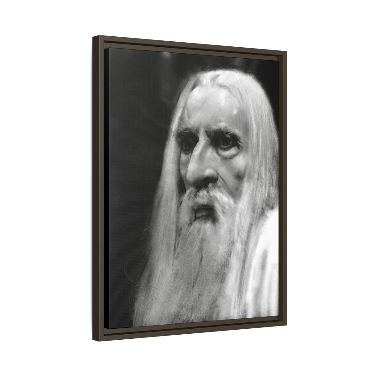“white wizard” Matte Canvas, Framed (Multi-color)