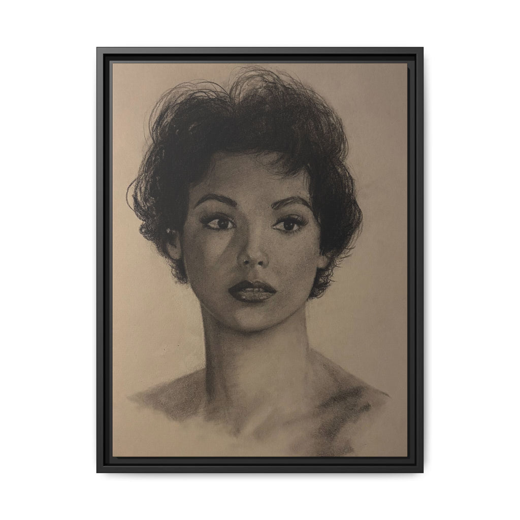 “Still Gaze” Matte Canvas, Framed (Multi-color) PRINT
