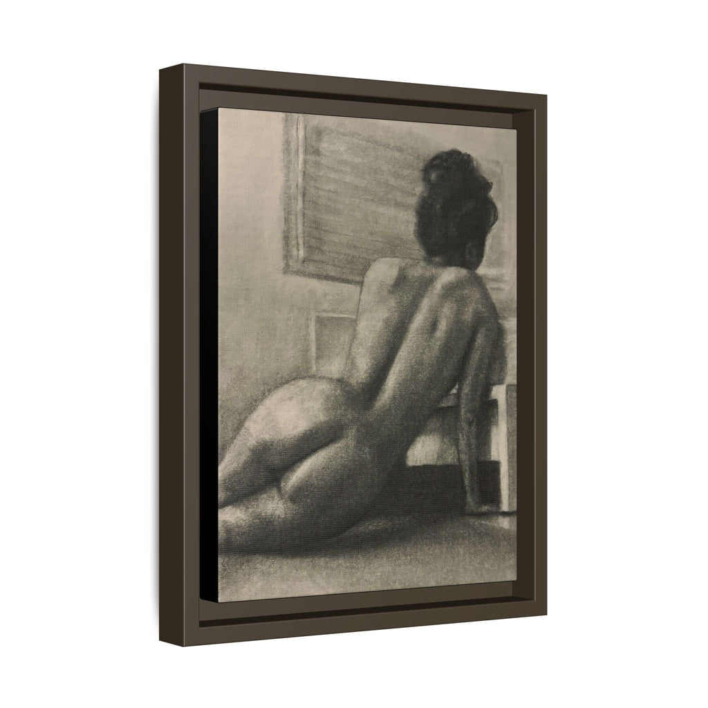 “SITTING PRETTY” Matte Canvas, Framed (Multi-color)