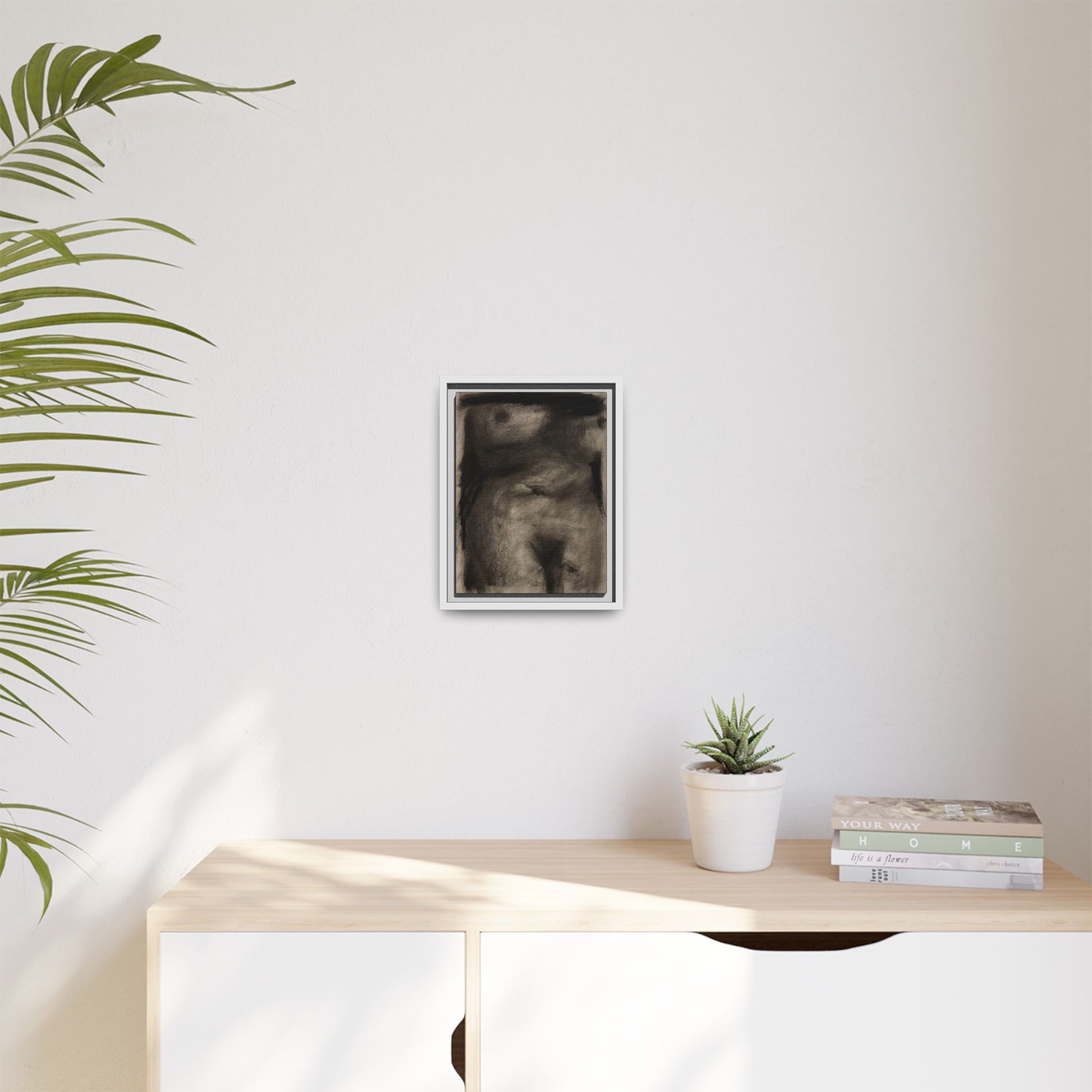 “The Price Of Intuition” Matte Canvas, Framed (Multi-color)