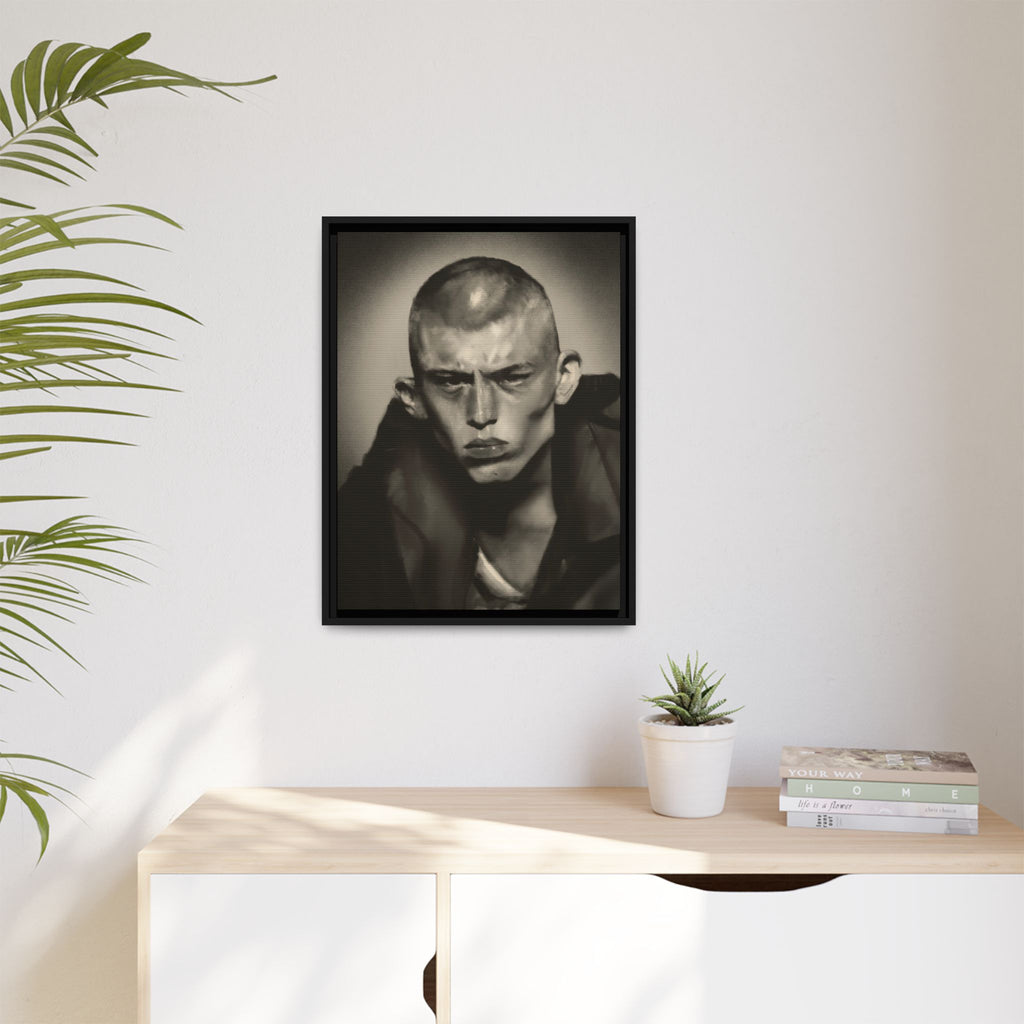 “Buzz Cut” Matte Canvas, Framed (Multi-color)