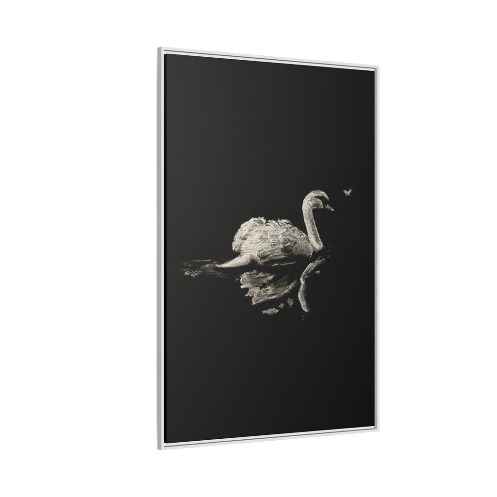 “Swan” Matte Canvas, Framed (Multi-color)