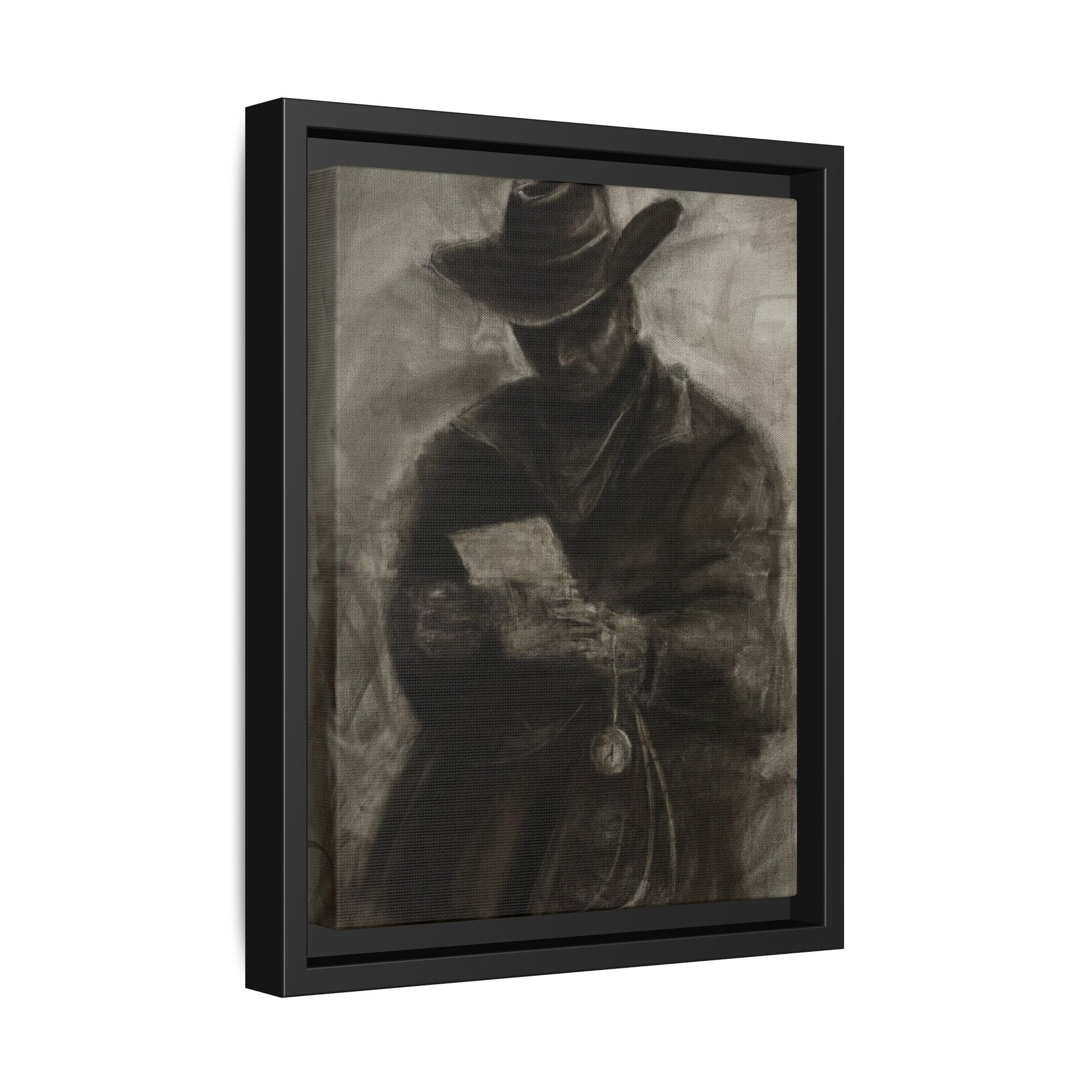 “Cowboy” Matte Canvas, Framed (Multi-color)