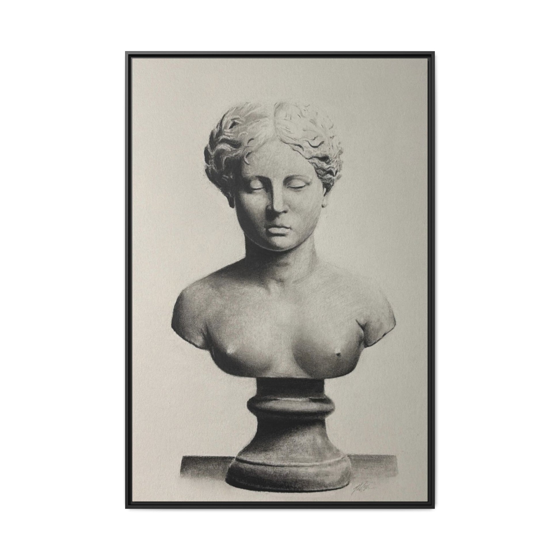 SCULPTURE Matte Canvas, Framed (Multi-color)