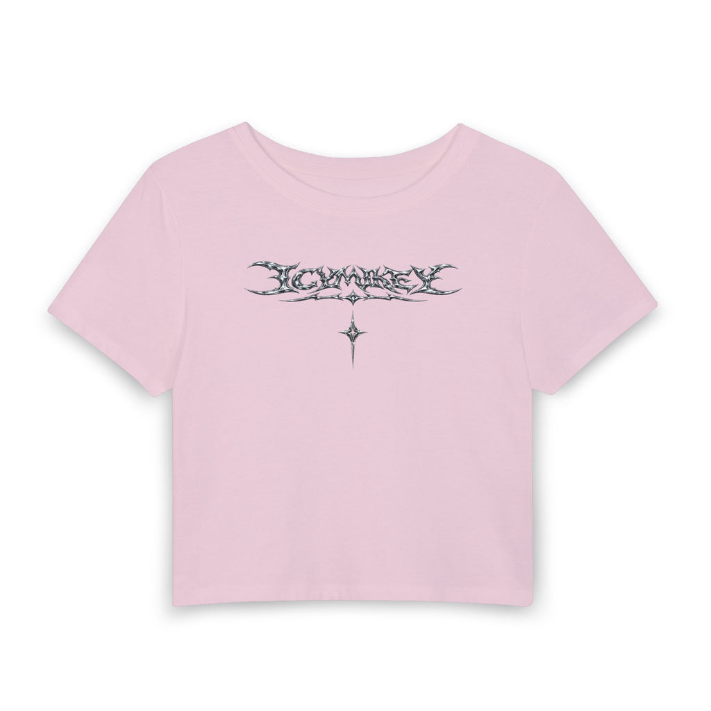 Women’s Baby Tee — Gothic Symbol Crop Top
