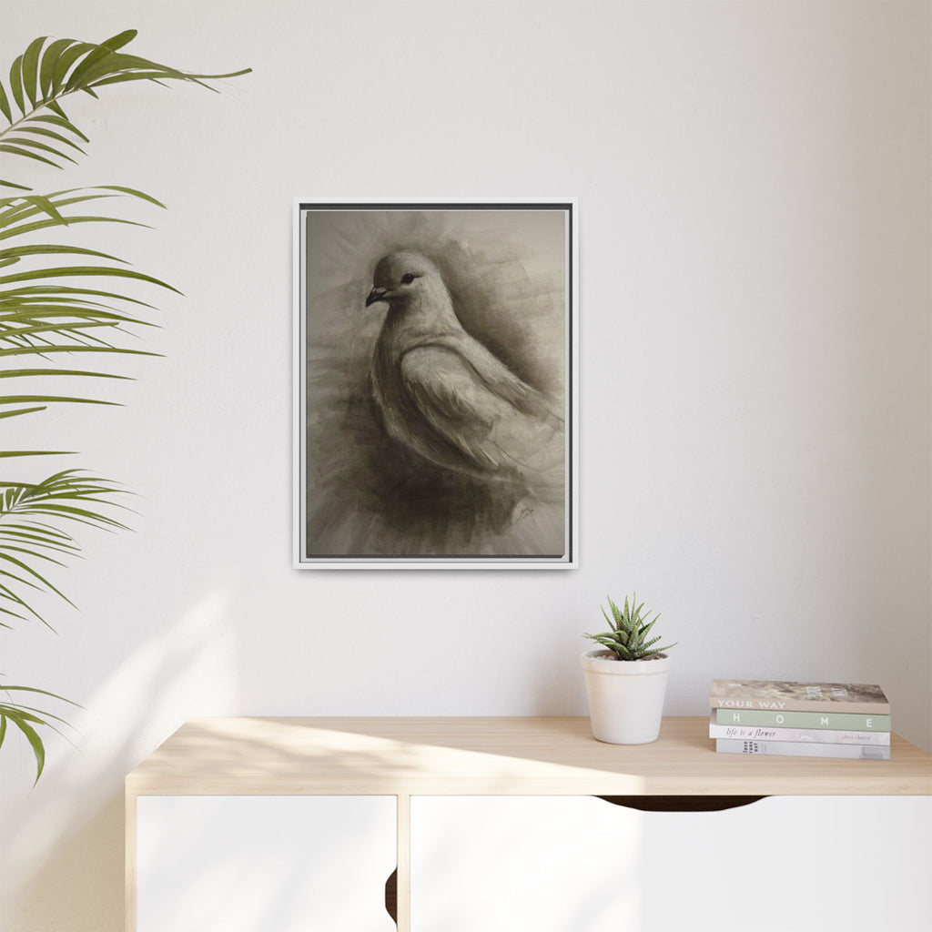 “Dove” Matte Canvas, Framed (Multi-color)