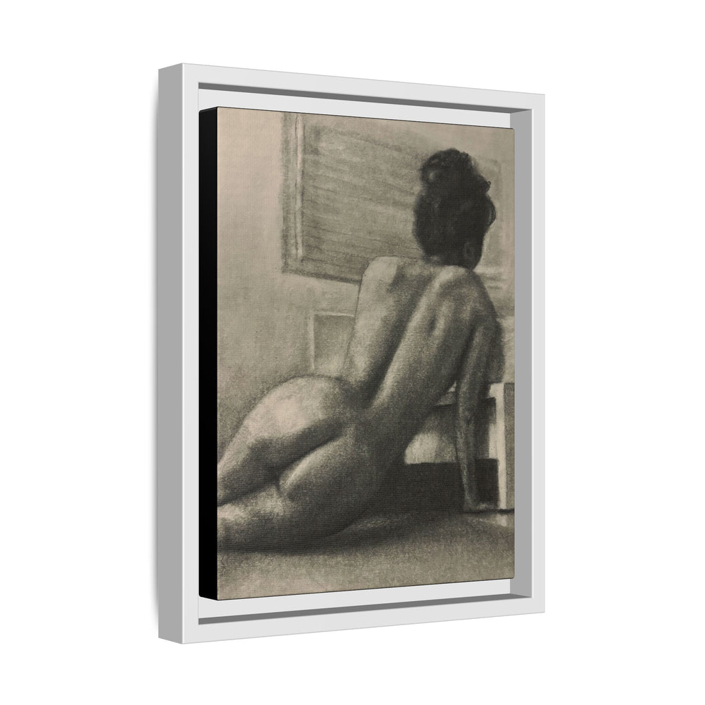 “SITTING PRETTY” Matte Canvas, Framed (Multi-color)