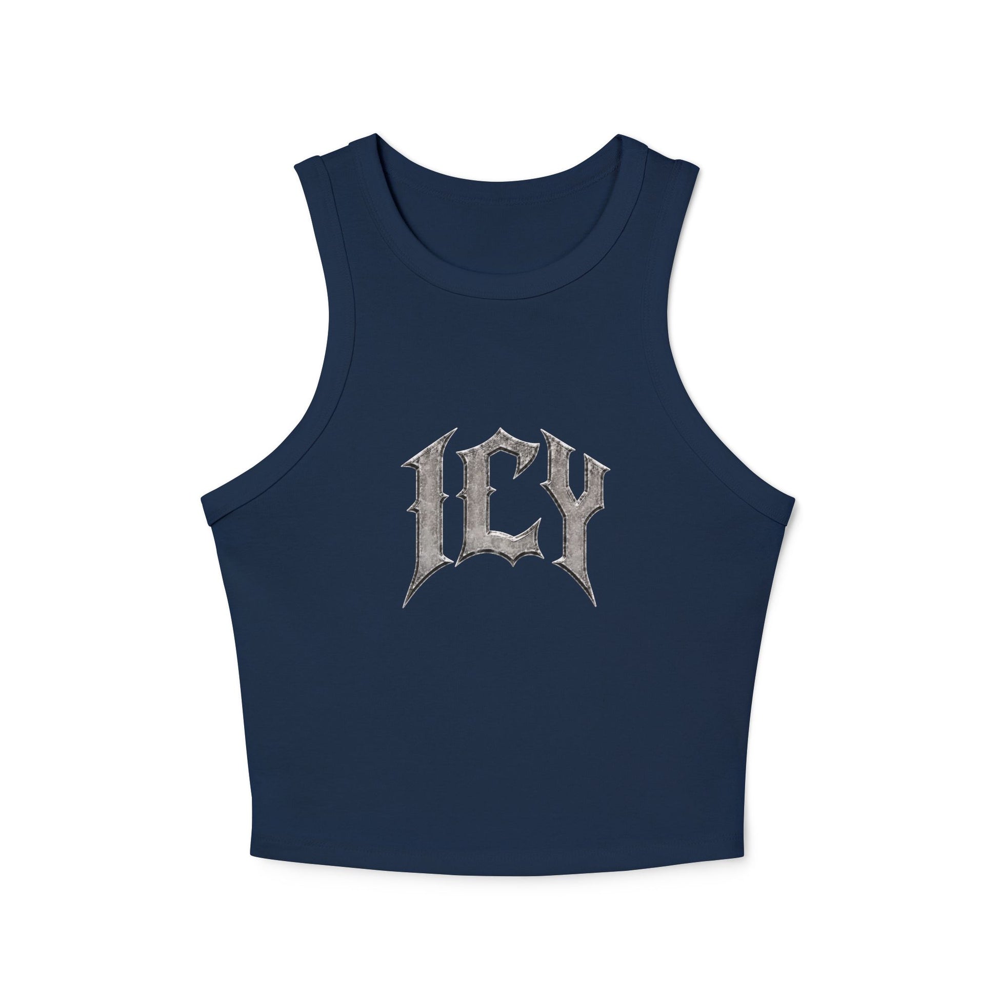 Icy Statue Crop Tank Top — Vintage Roman Racer Tank