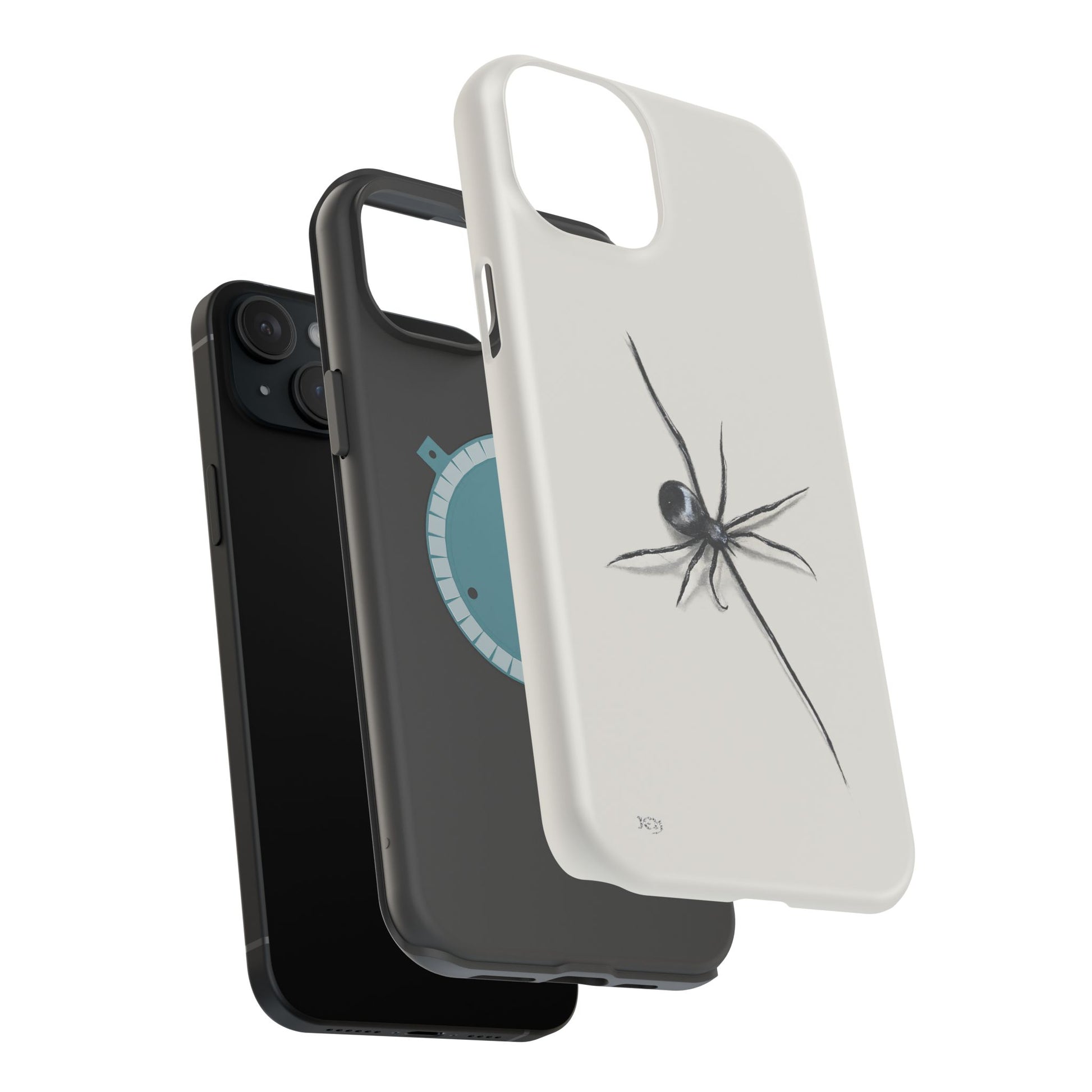"ICY" Spider Sketch Magnetic Impact-Resistant Phone Case
