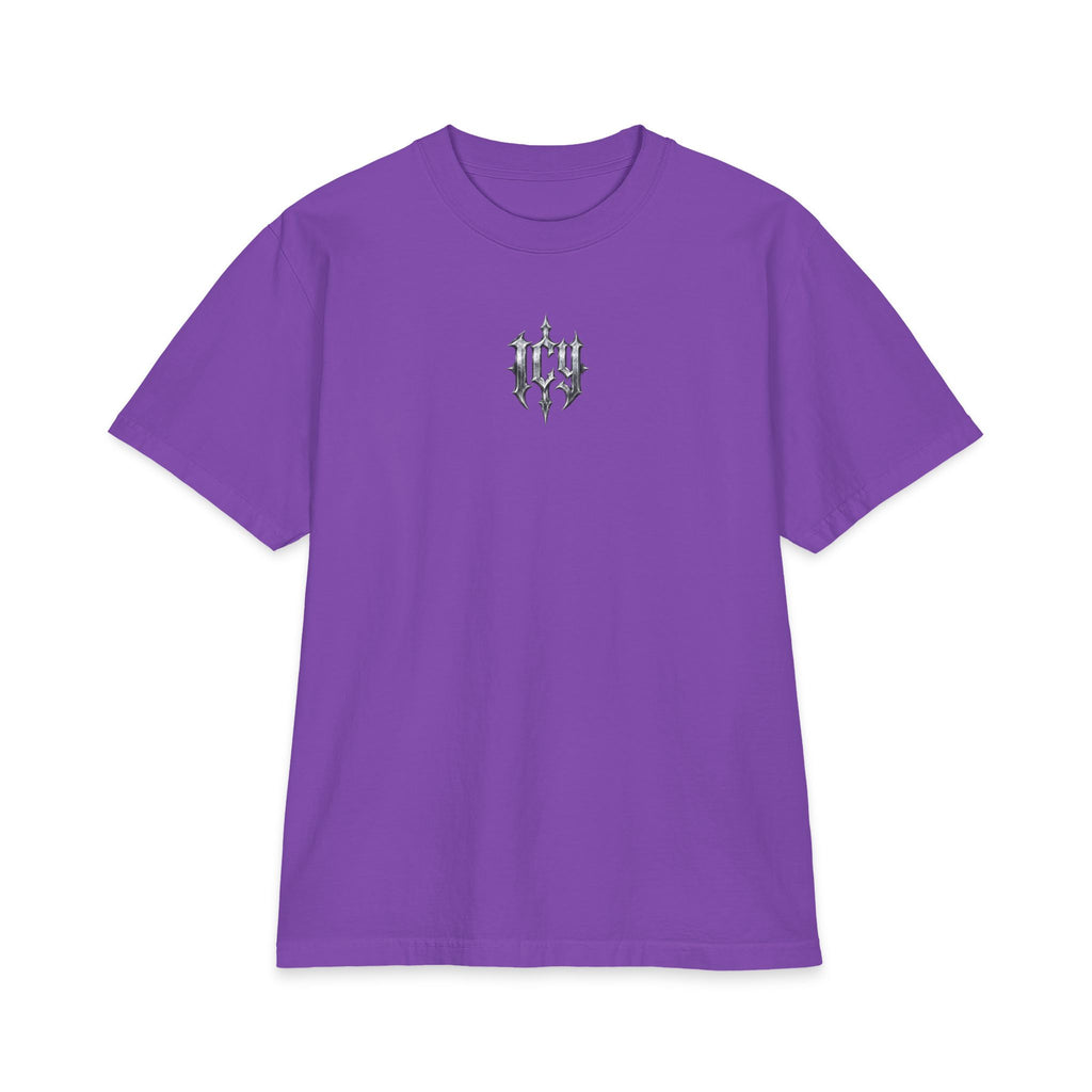 Metallic Spike Logo Short Sleeve Graphic T-Shirt