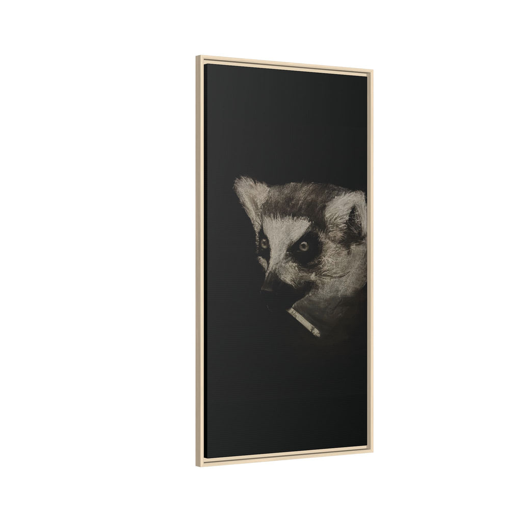 “Lemur” Matte Canvas, Framed (Multi-color)