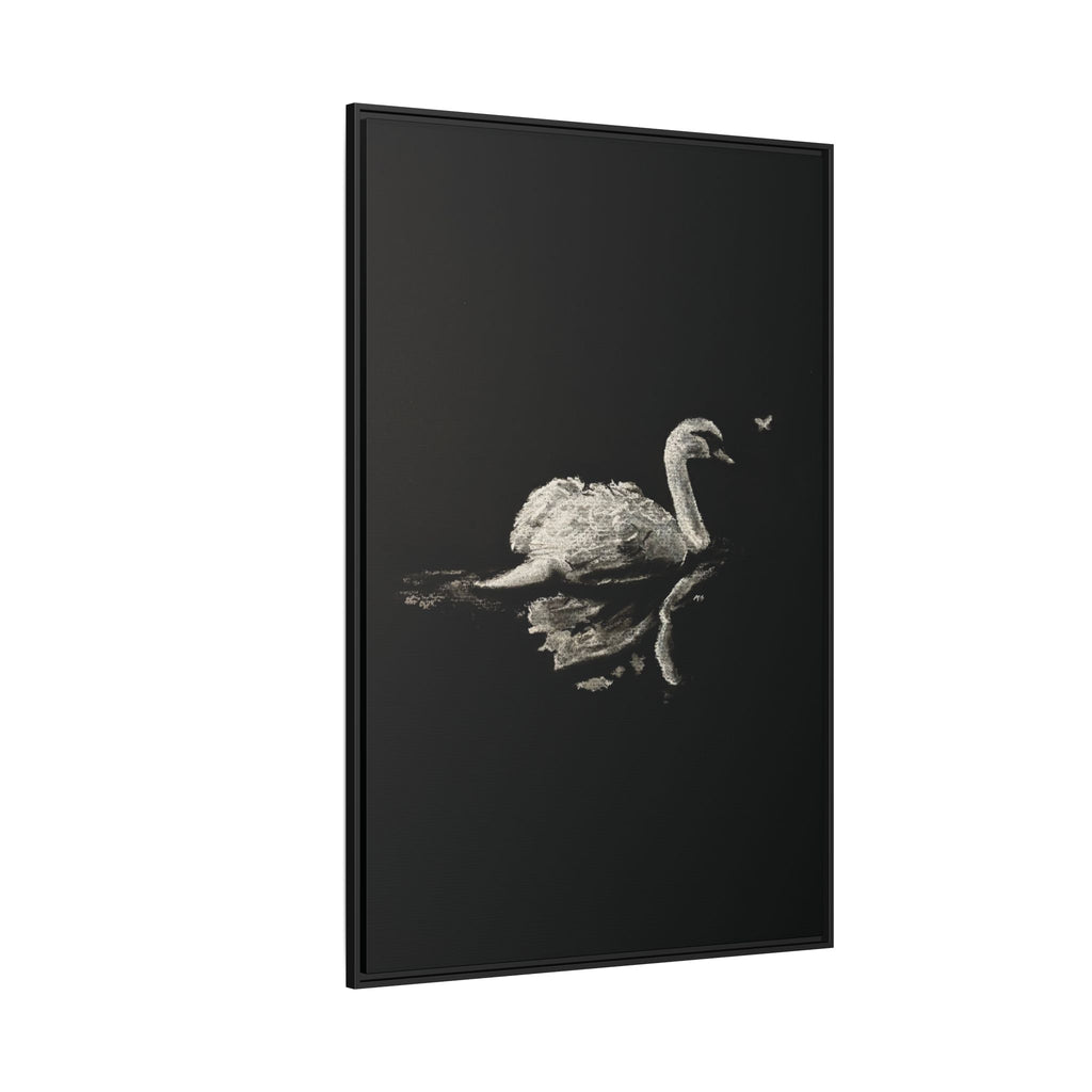 “Swan” Matte Canvas, Framed (Multi-color)